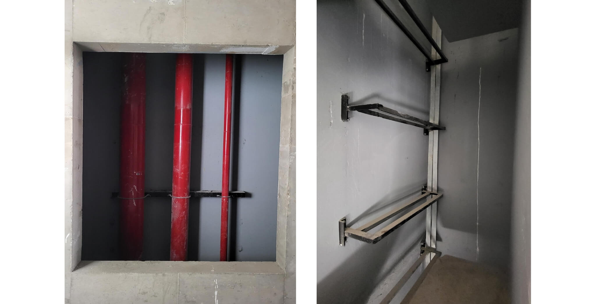  Fire and Plumbing shafts painting work in progress - Status Images 11