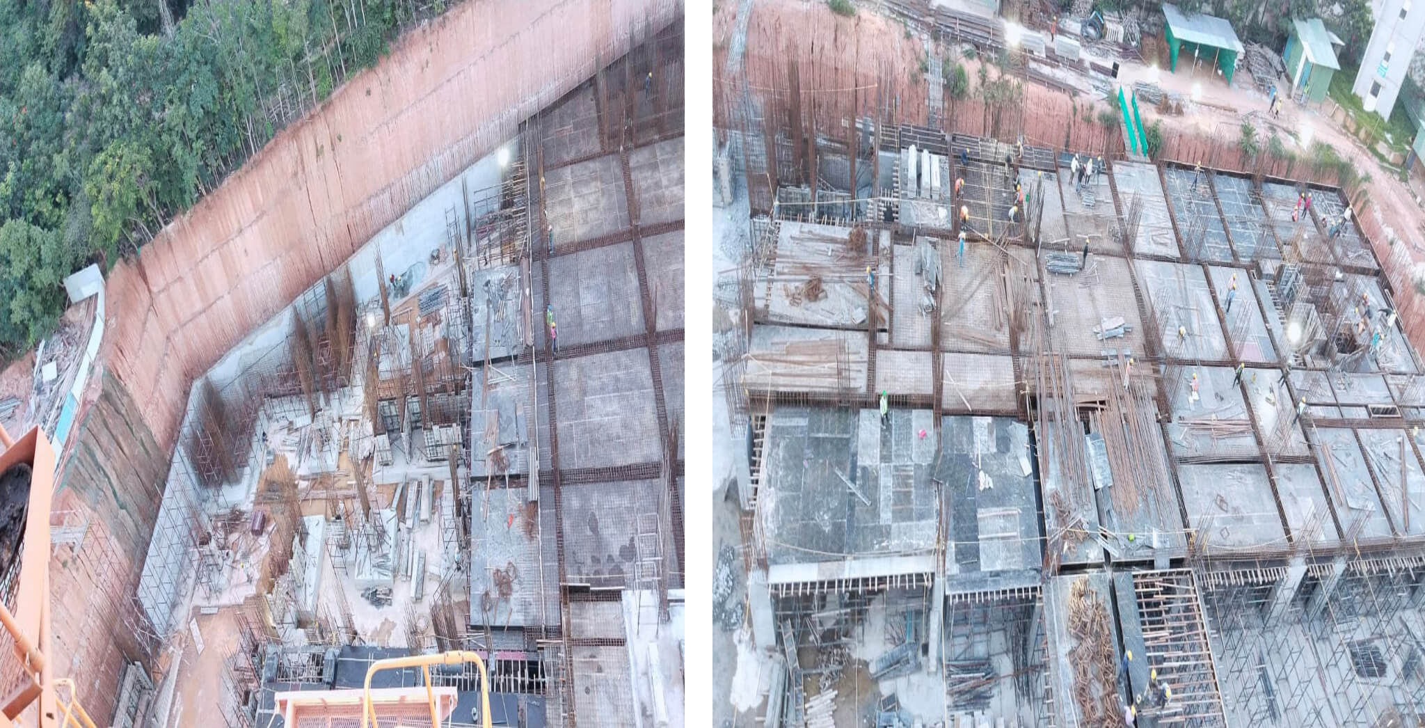  Mass excavation - 95% work completed, Tower area Raft – 95% completed, Hospital area raft – 100% work completed - Status Images 4