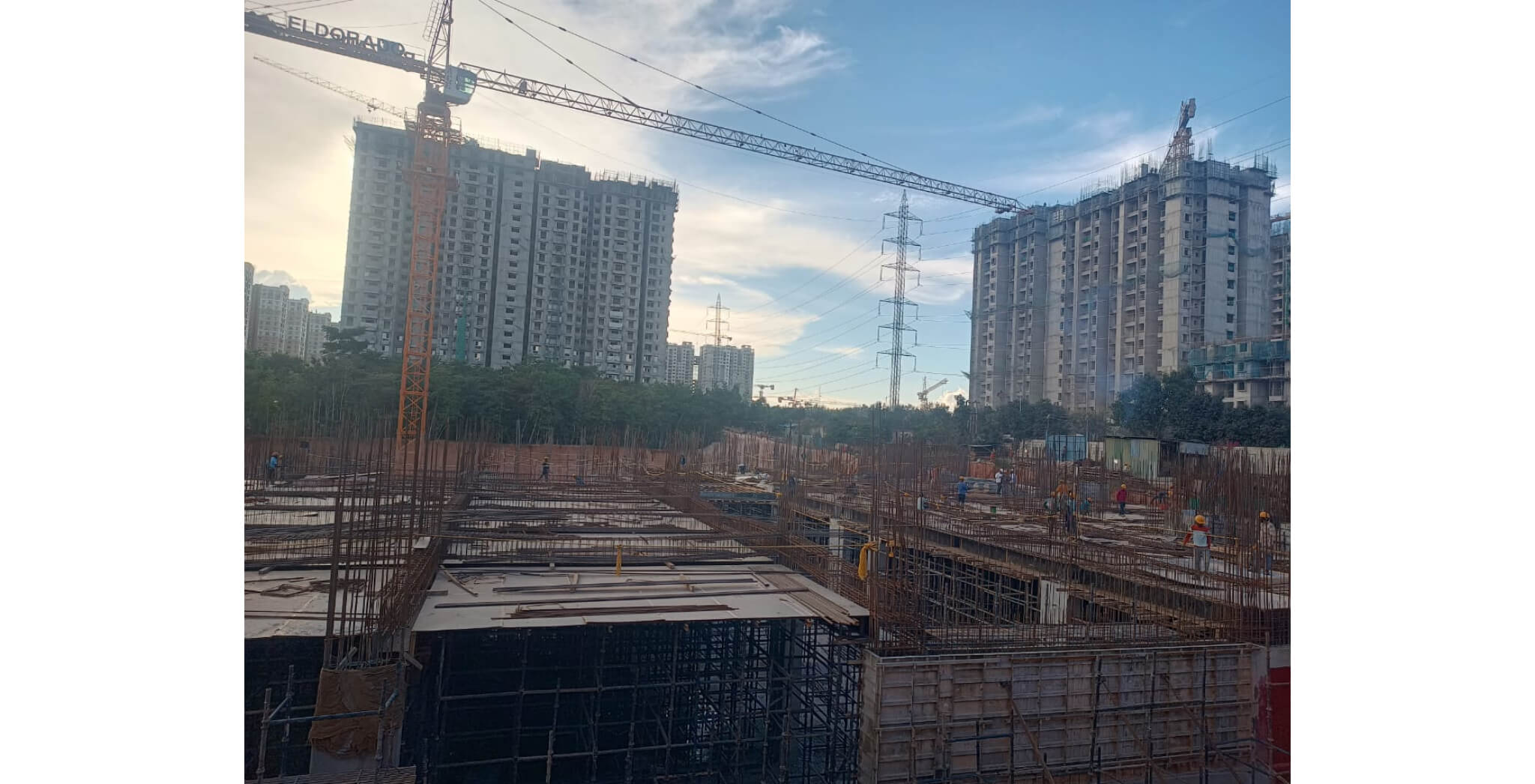  WING B - Ground floor slab shuttering work in progress - Status Images 6