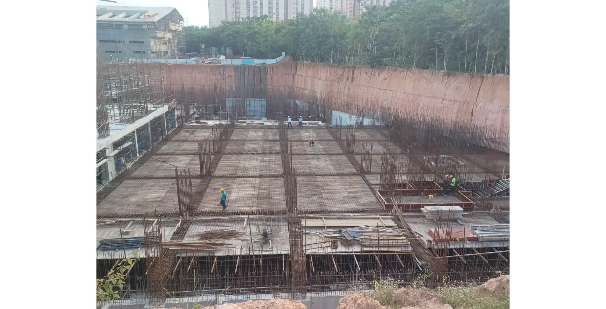  Hospital block - Basement 2 slab reinforcement work in progress - Status Images 8