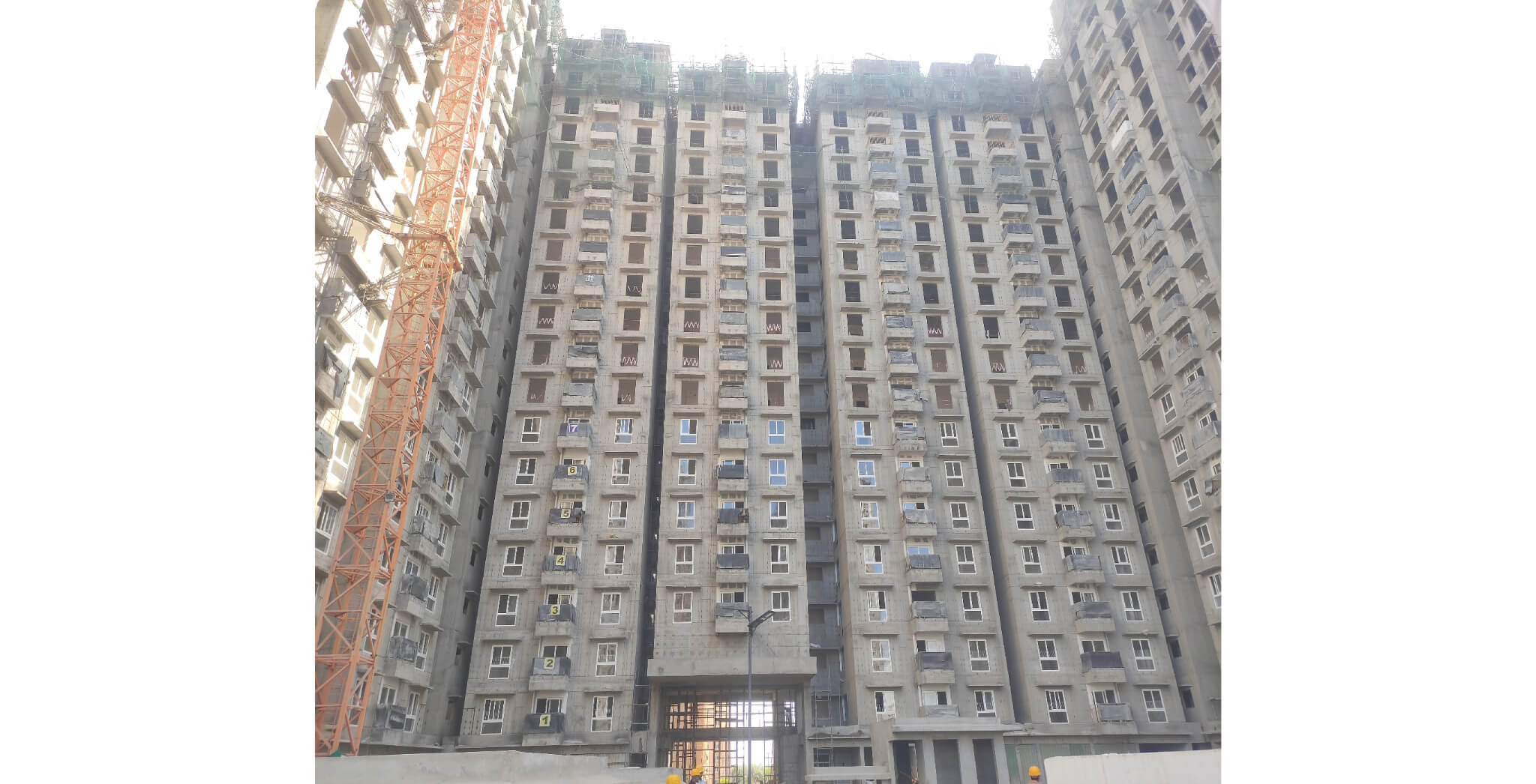  Wing B - 20th Floor slab shuttering in progress - Status Images 14