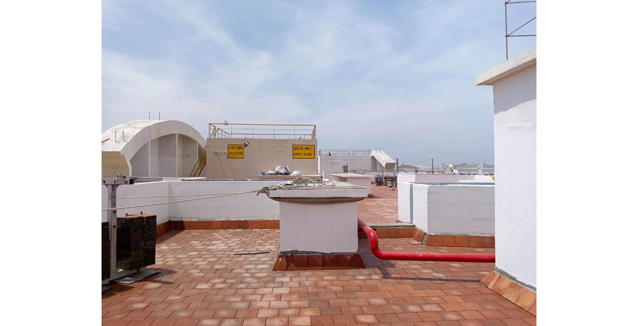  Terrace clay tile and painting work in progress  - Status Images 35