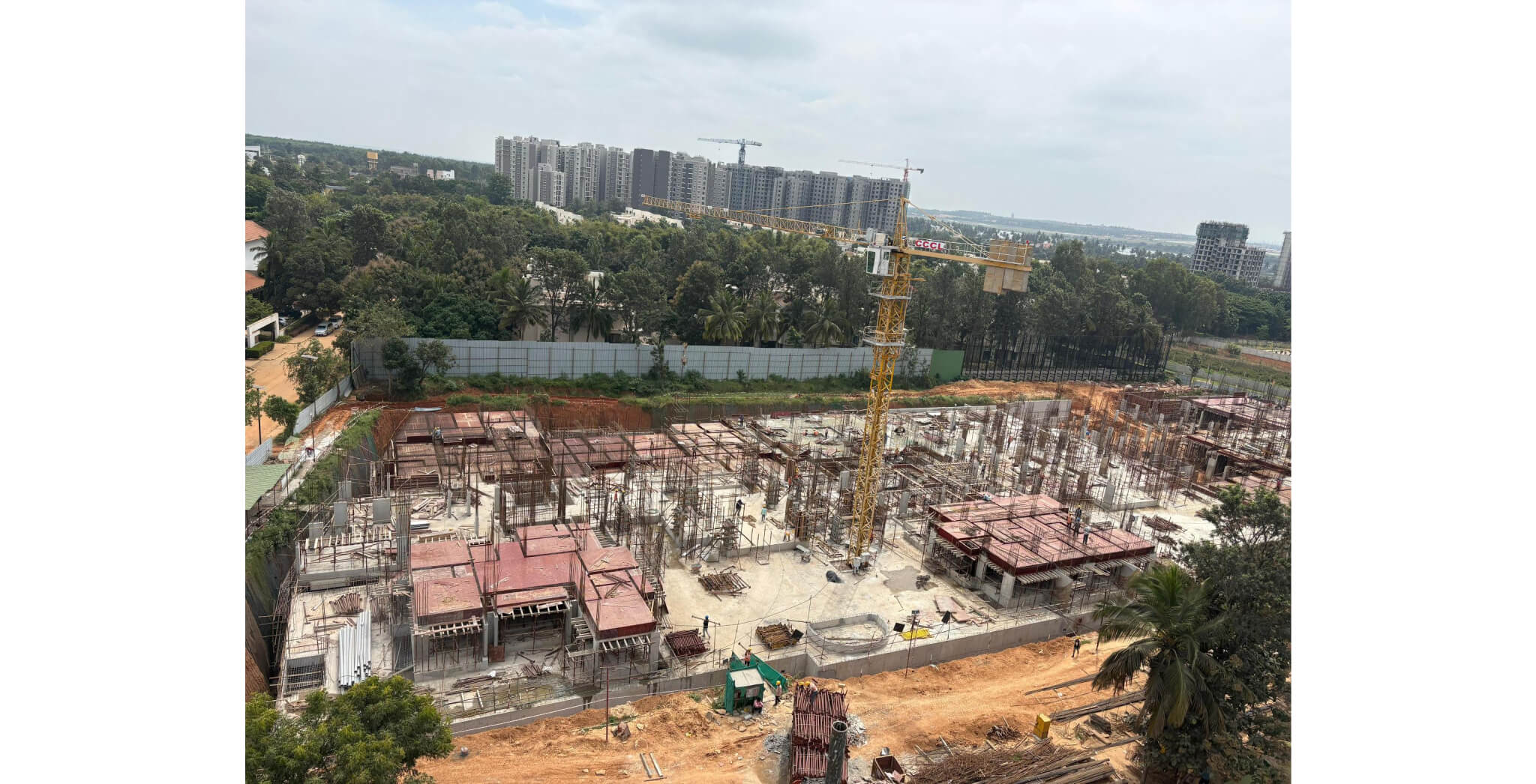 Nov 2025 - Brigade Orchards Ebony Tower A & B: On Casting of Ground Floor Slab - Status as on 03rd November 2025 Nov 2025 - Brigade Orchards Ebony Tower A & B: On Casting of Ground Floor Slab - Status as on 03rd November 2025