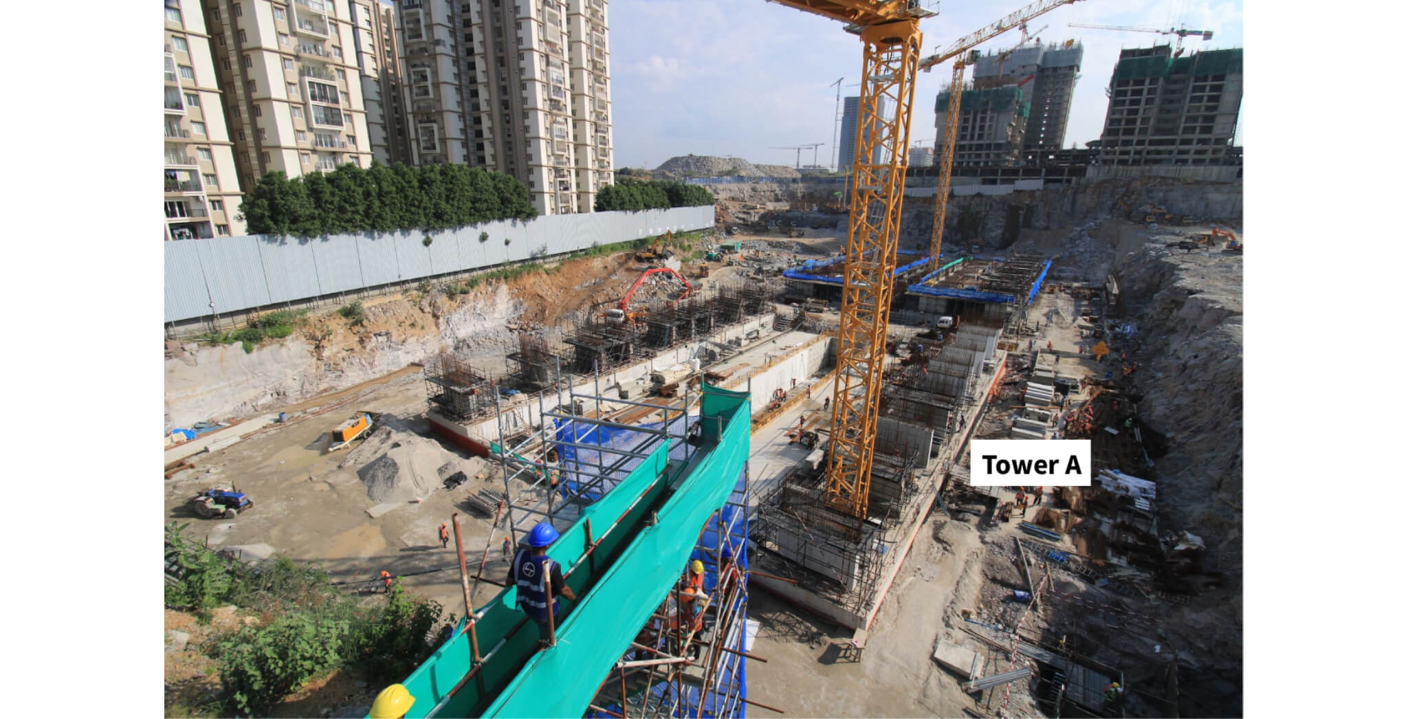 Residential Tower - A - Foundation works in progress - Oct 2025