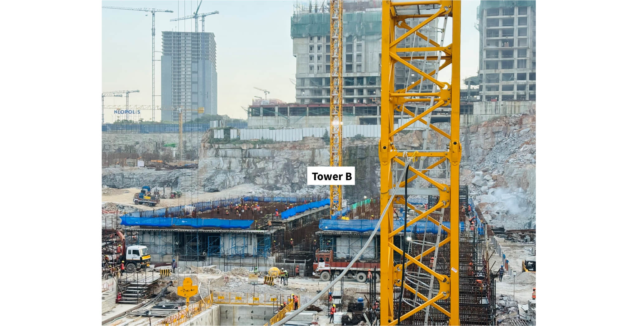 Residential Tower - B - Basement 5 Level Slab in Progress - Oct 2025