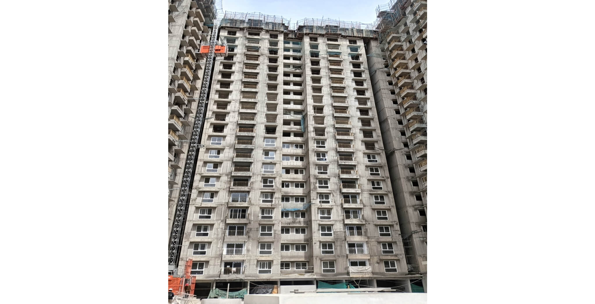  Wing B - Terrace structure work in progress - Status Images 14