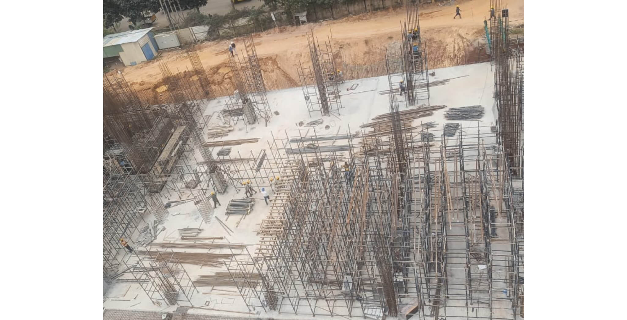  WING B - Ground floor to First floor column shuttering in progress - Status Images 2