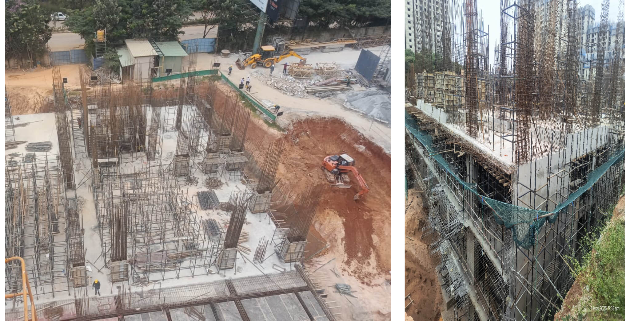  WING C  – Ground floor to first floor column shuttering in progress - Status Images 3