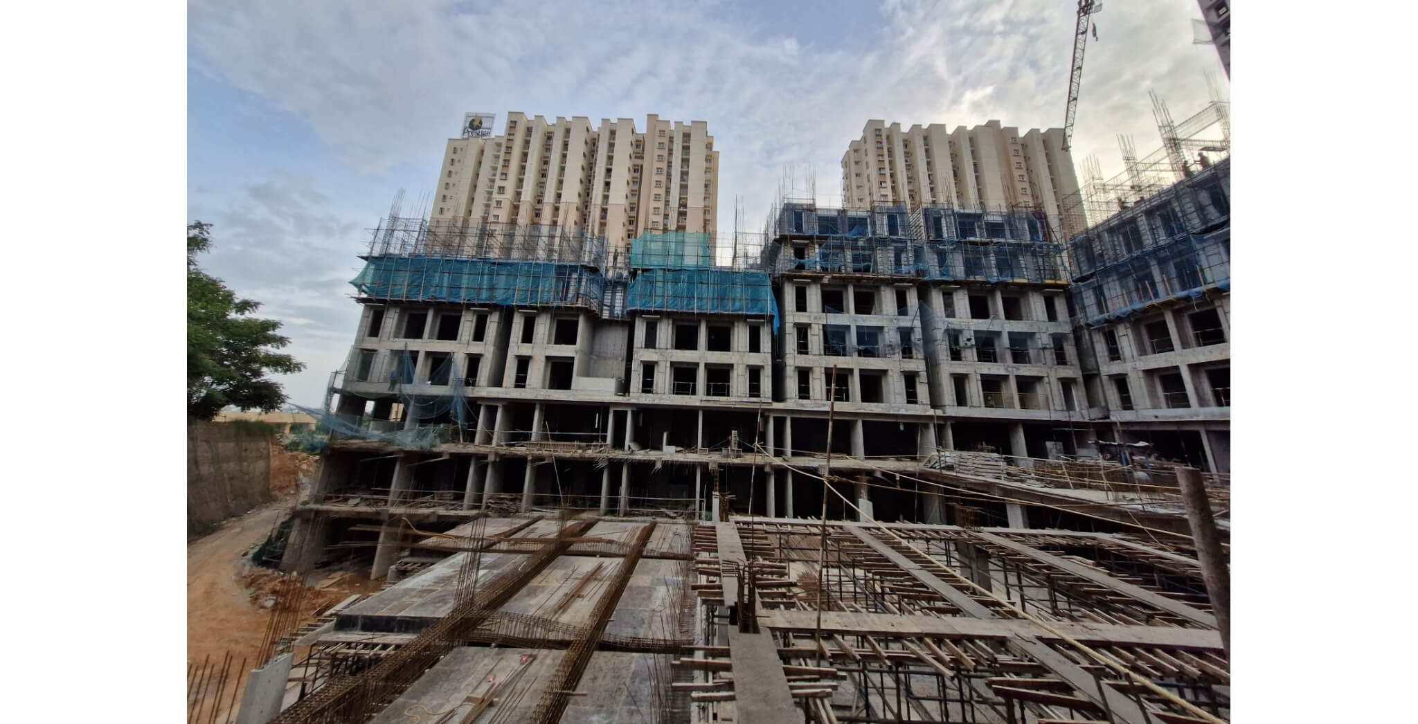  Wing C -5th floor slab shuttering WIP, 
Non tower Area Upper basement and Ground floor slab shuttering WIP - Status Images 3