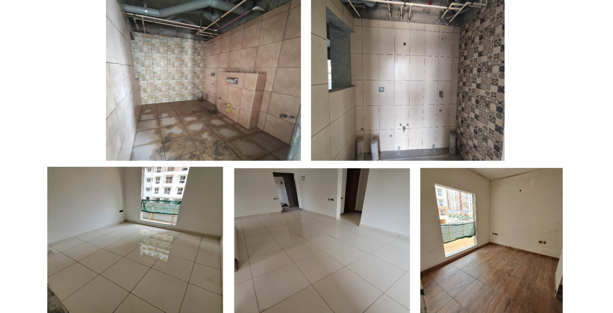  Internal flats Tiling in progress - Status Images 7