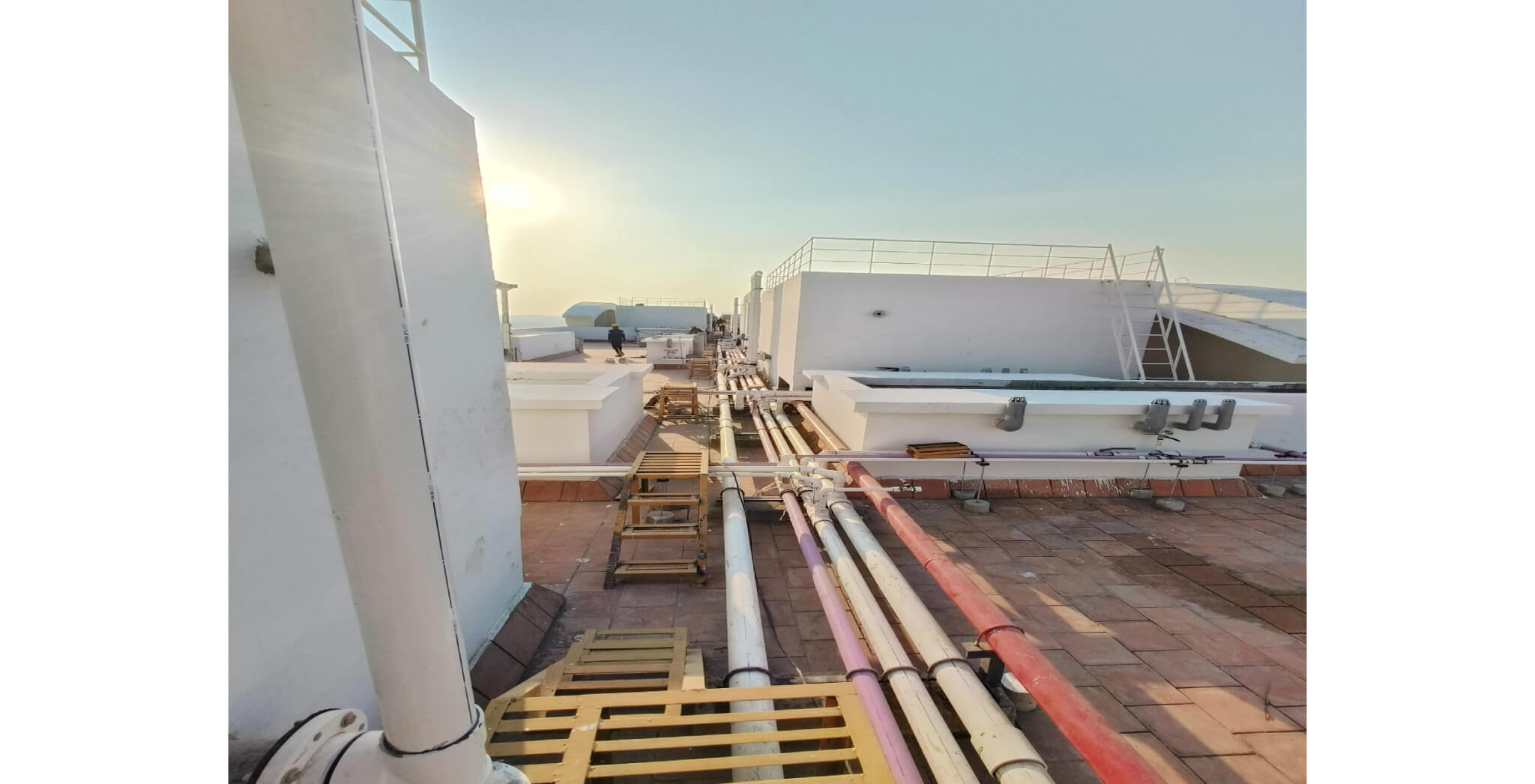  Terrace Clay Tile Fixing Work Is Completed - Status Images 8