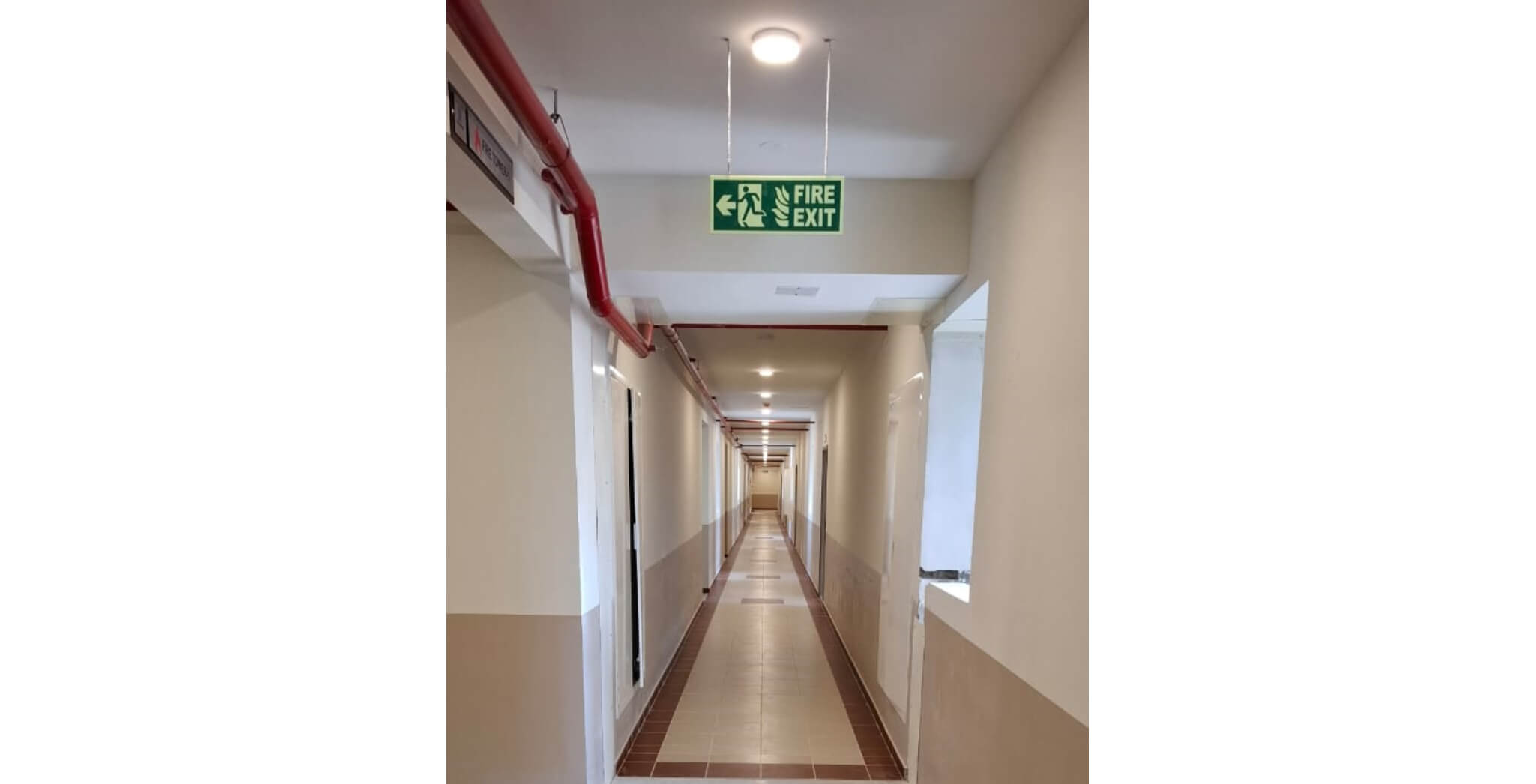  Corridor light fixing and Painting in progress - Status Images 16