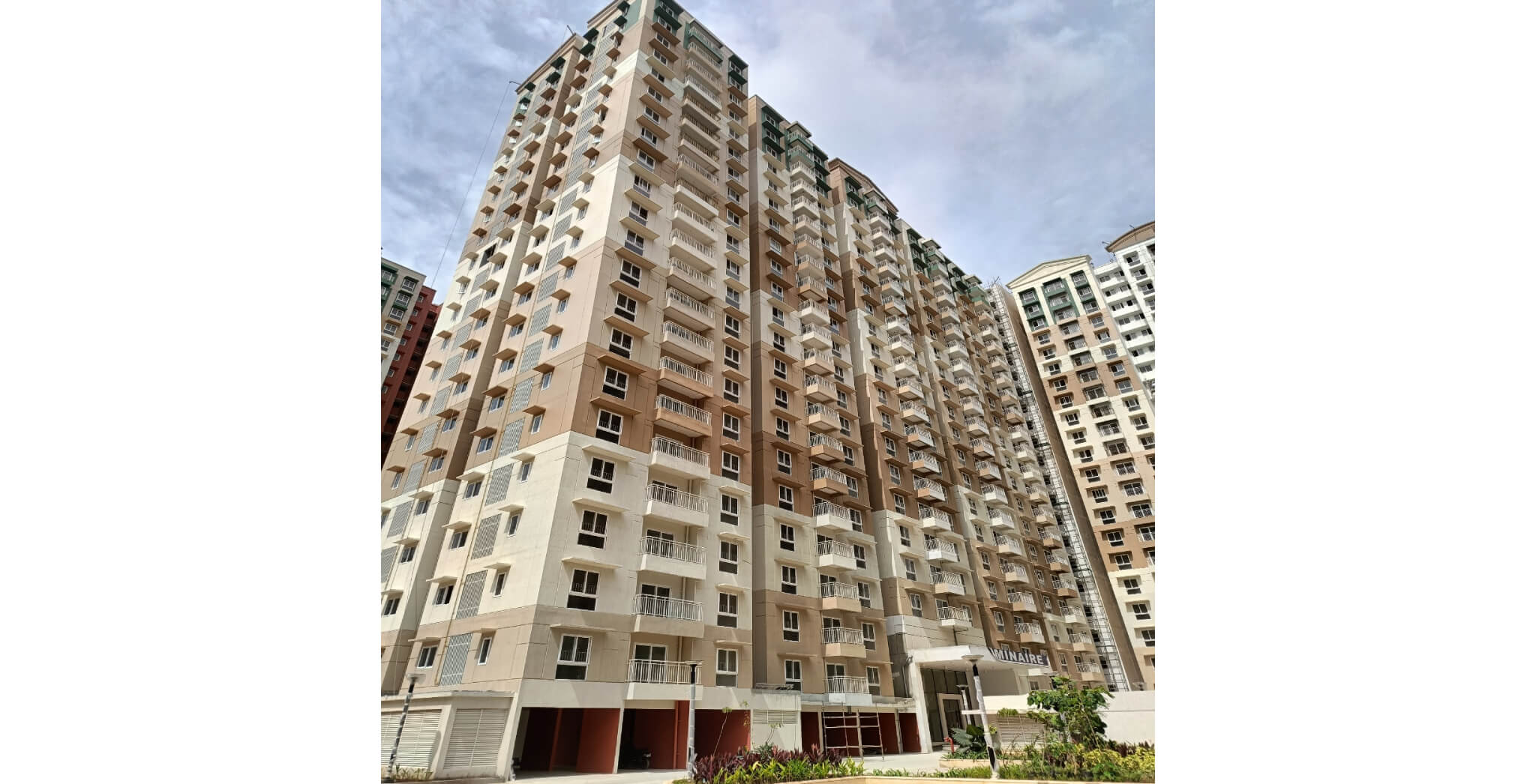  Wing A - Above terrace level painting work in progress - Status Images 1