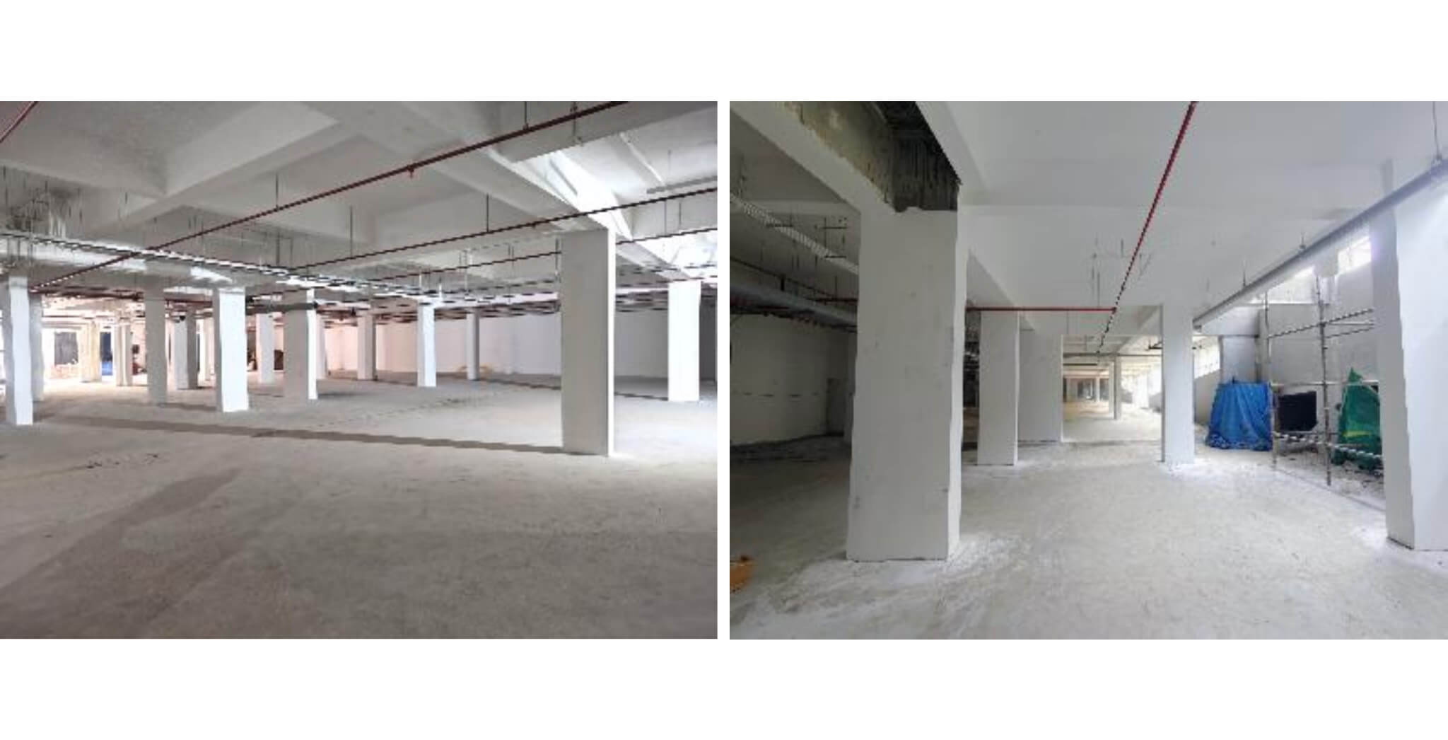 Oct 2025 - Brigade Orchards Fairmont Basement Activities: Painting work in progress
Service ceiling piping work in progress