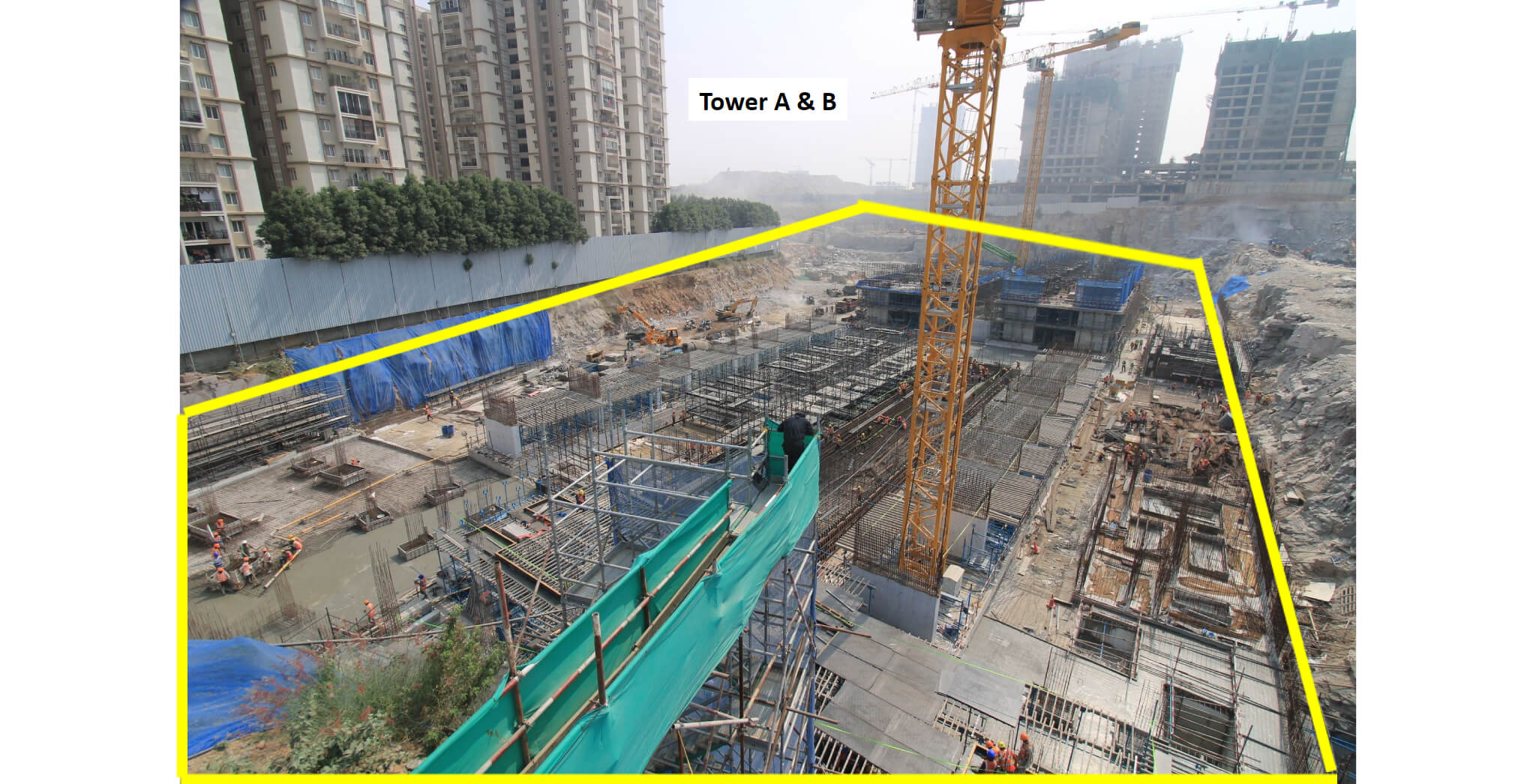 Residential Tower A and B - Excavation nearing completion - Nov 2025
