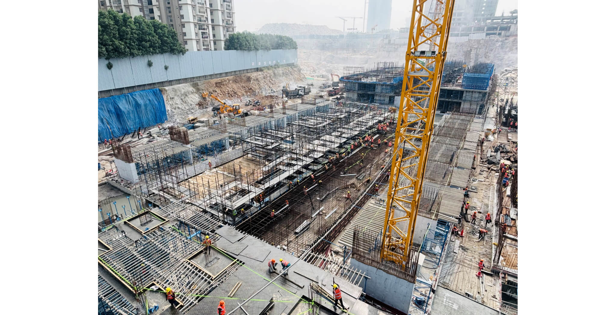 Residential Tower A - Foundation work is in progress - Nov 2025