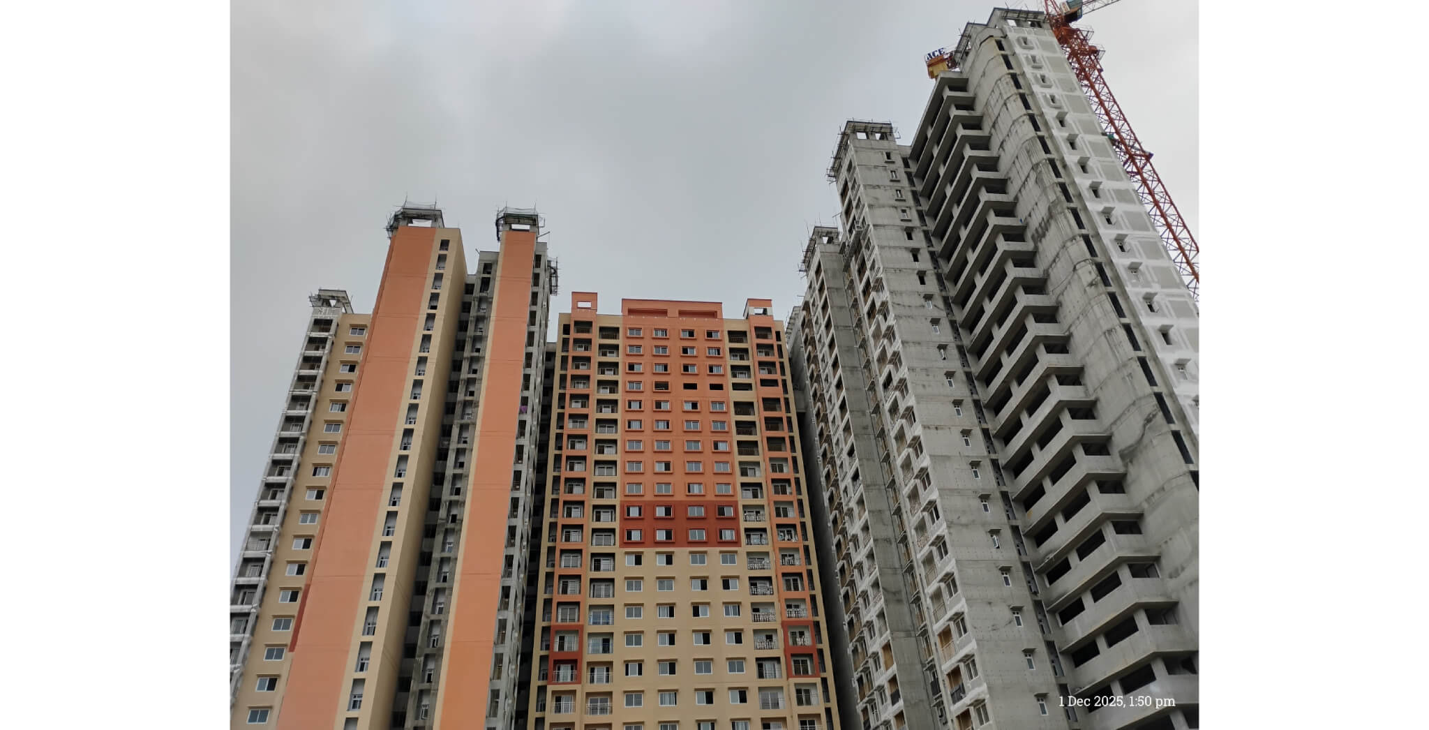 Brigade Valencia Cielo: UPVC windows fixing in progress - Nov 2025