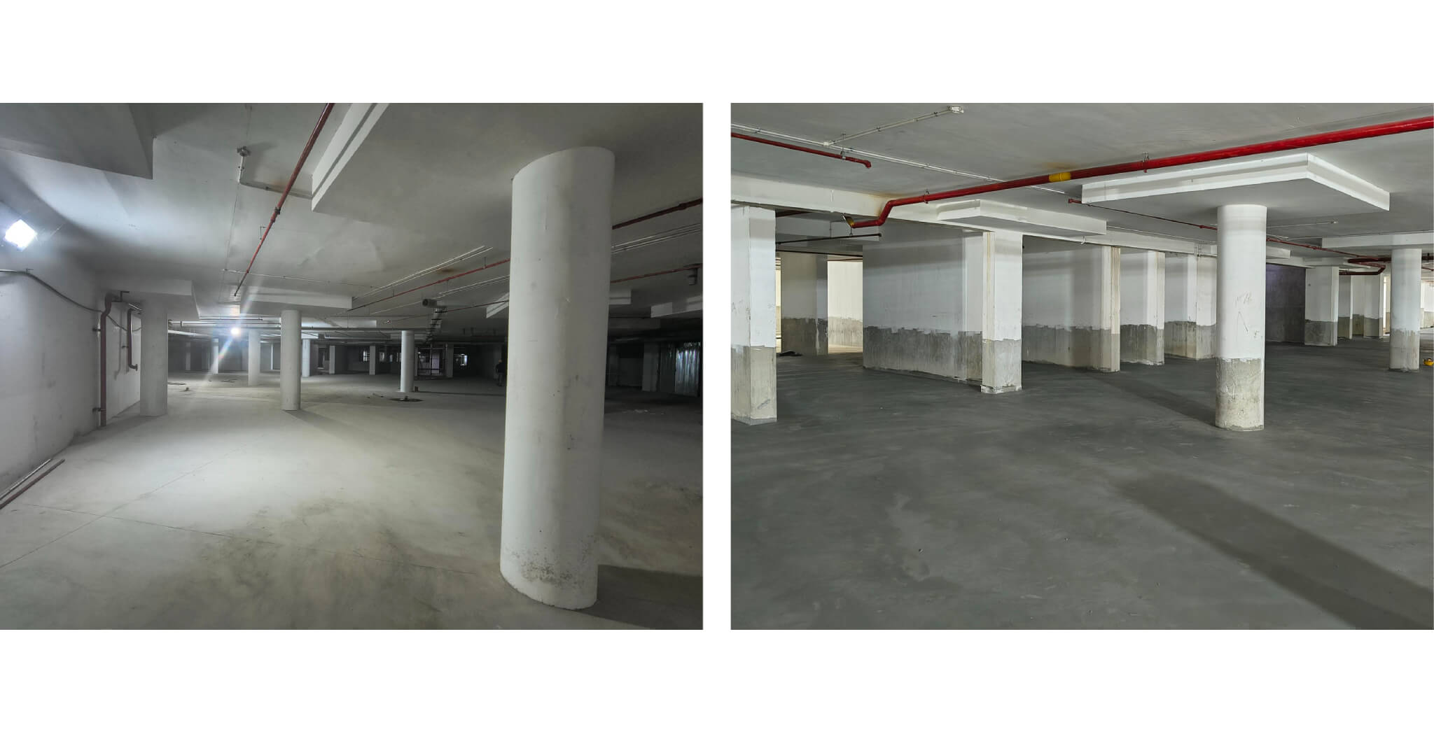 Brigade Valencia Cielo: Upper and Lower basement flooring and finishing works in progress - Nov 2025