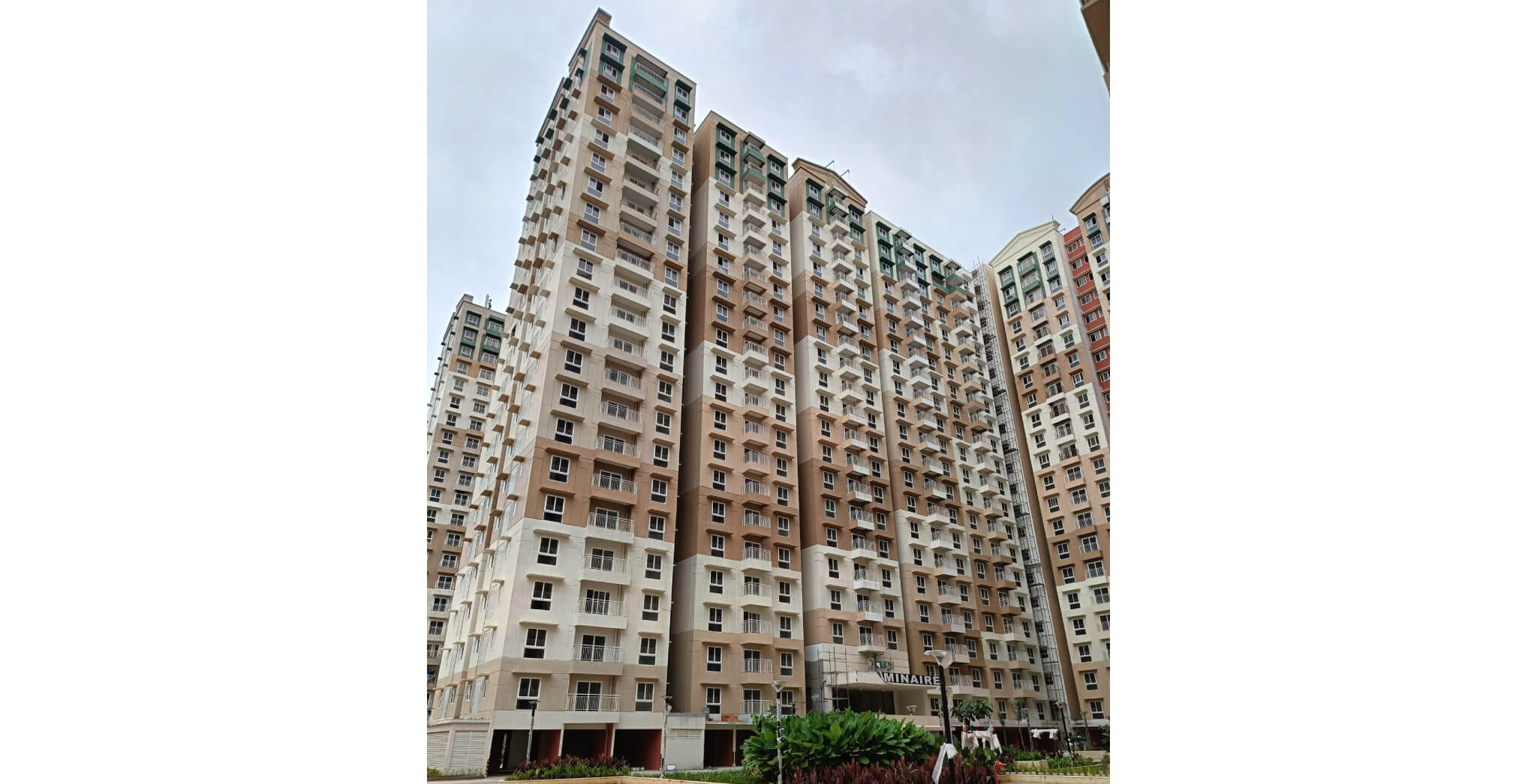  Wing A - Above terrace level painting work in progress - Status Images 1