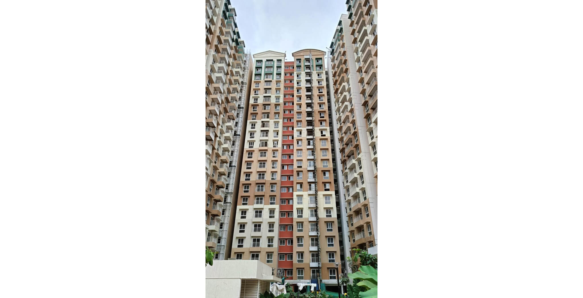  Wing B - Above Terrace level painting work in progress - Status Images 2