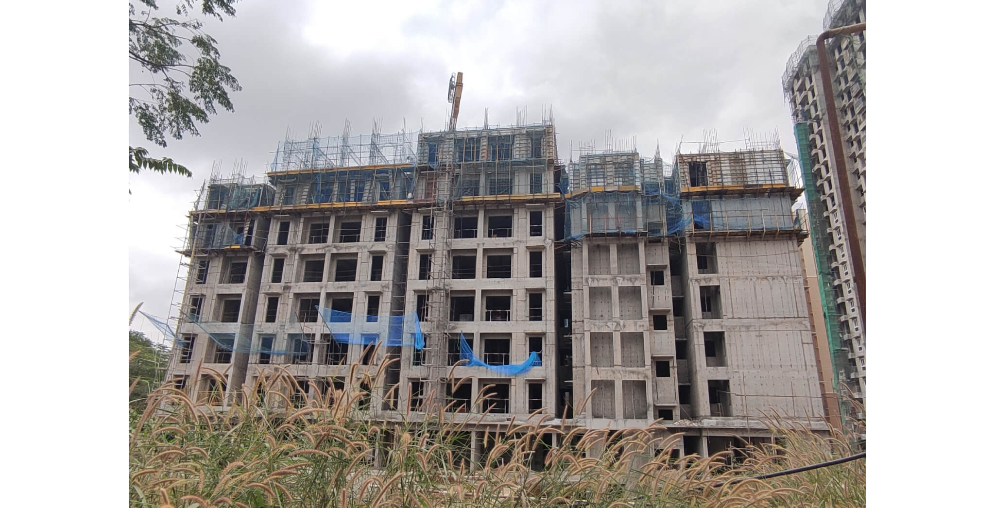  Wing A – 7th floor & 8th  slab shuttering in progress - Status Images 1