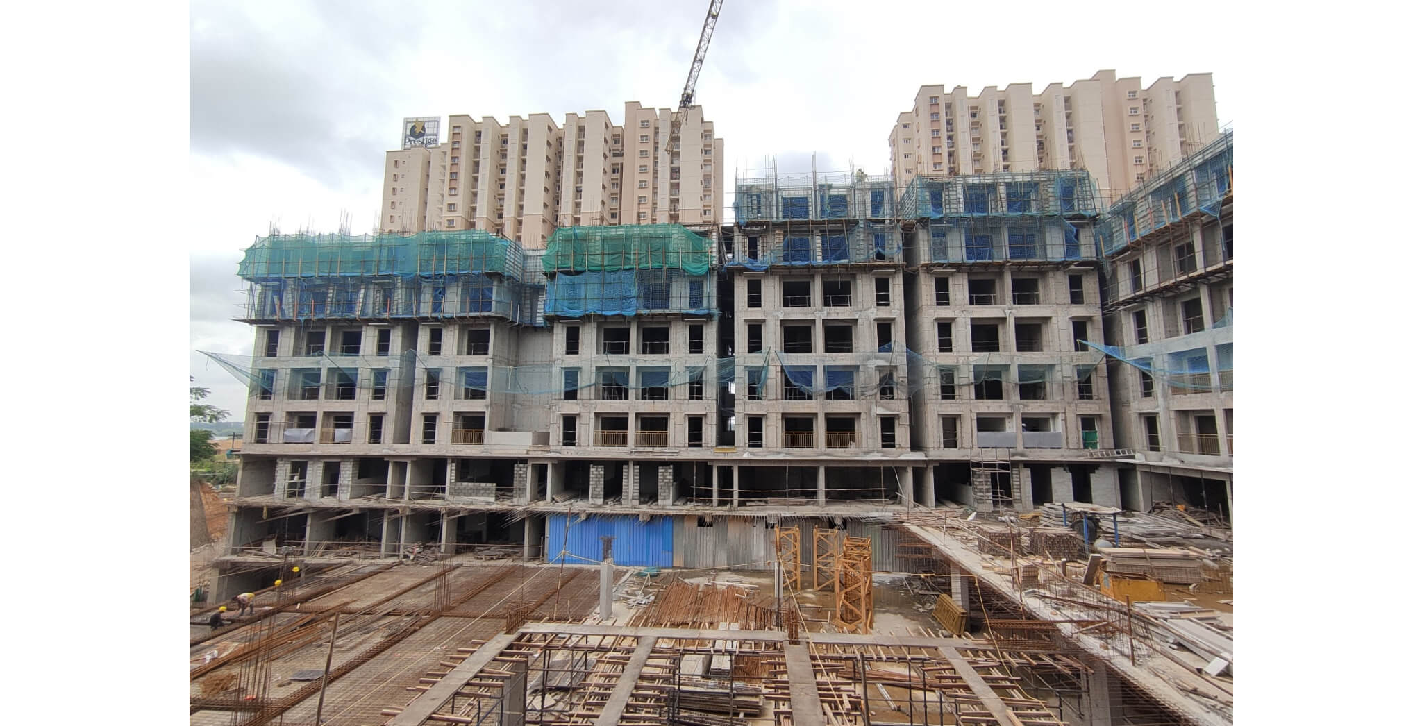  Wing C -6th floor slab shuttering WIP, 
Non tower Area Upper basement and Ground floor slab shuttering WIP - Status Images 3