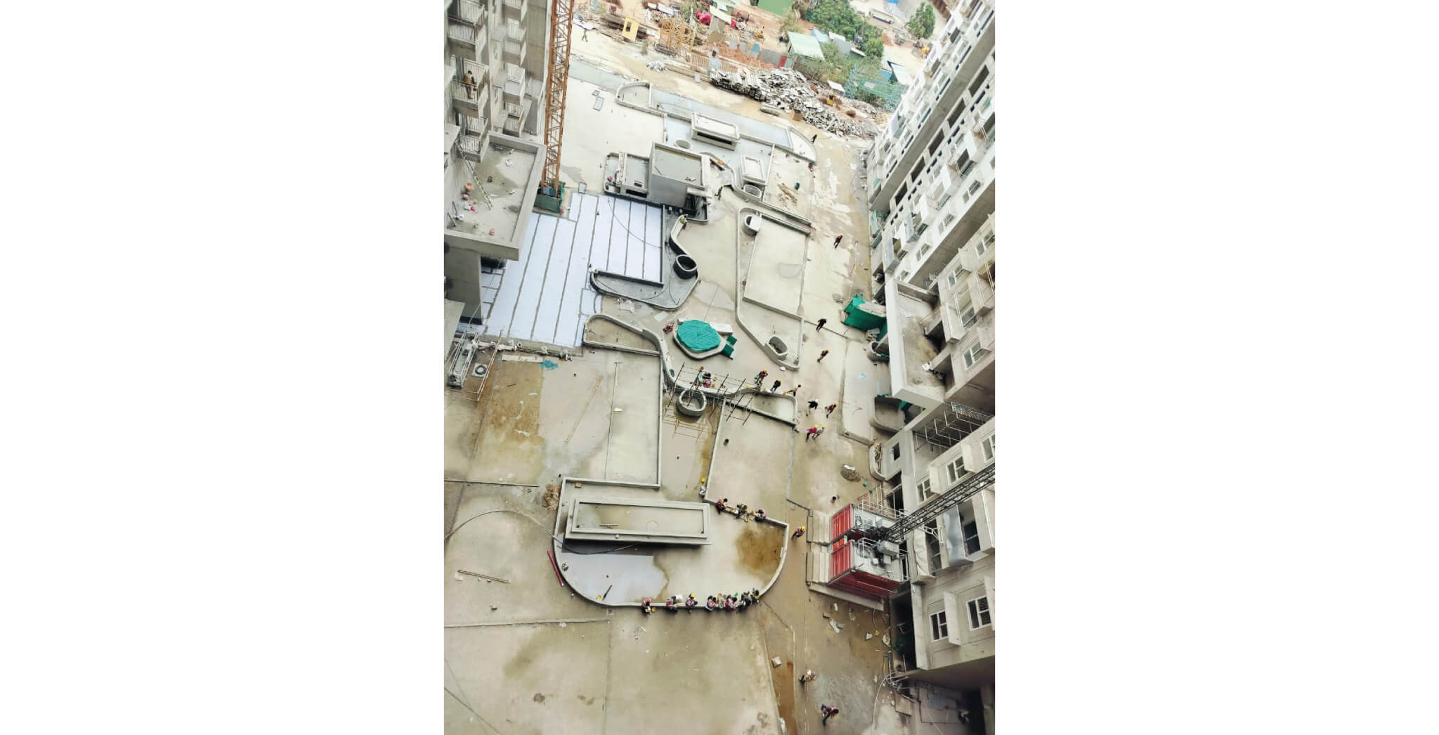  Podium waterproofing work in progress - Status Images 7