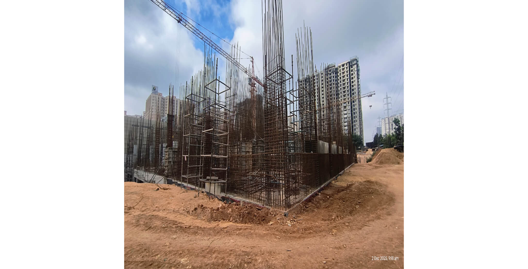  WING A - Ground floor to First floor column shuttering in progress - Status Images 1