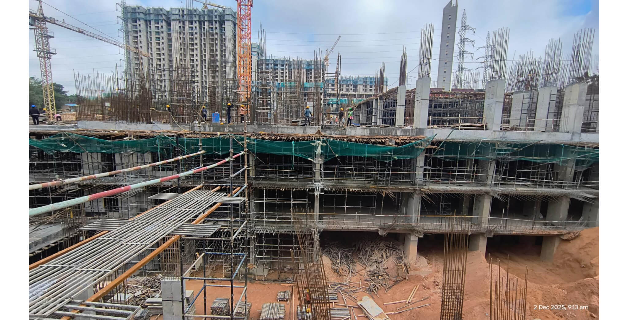  WING C – Ground floor to first floor column shuttering and First floor slab shuttering in progress progress - Status Images 3