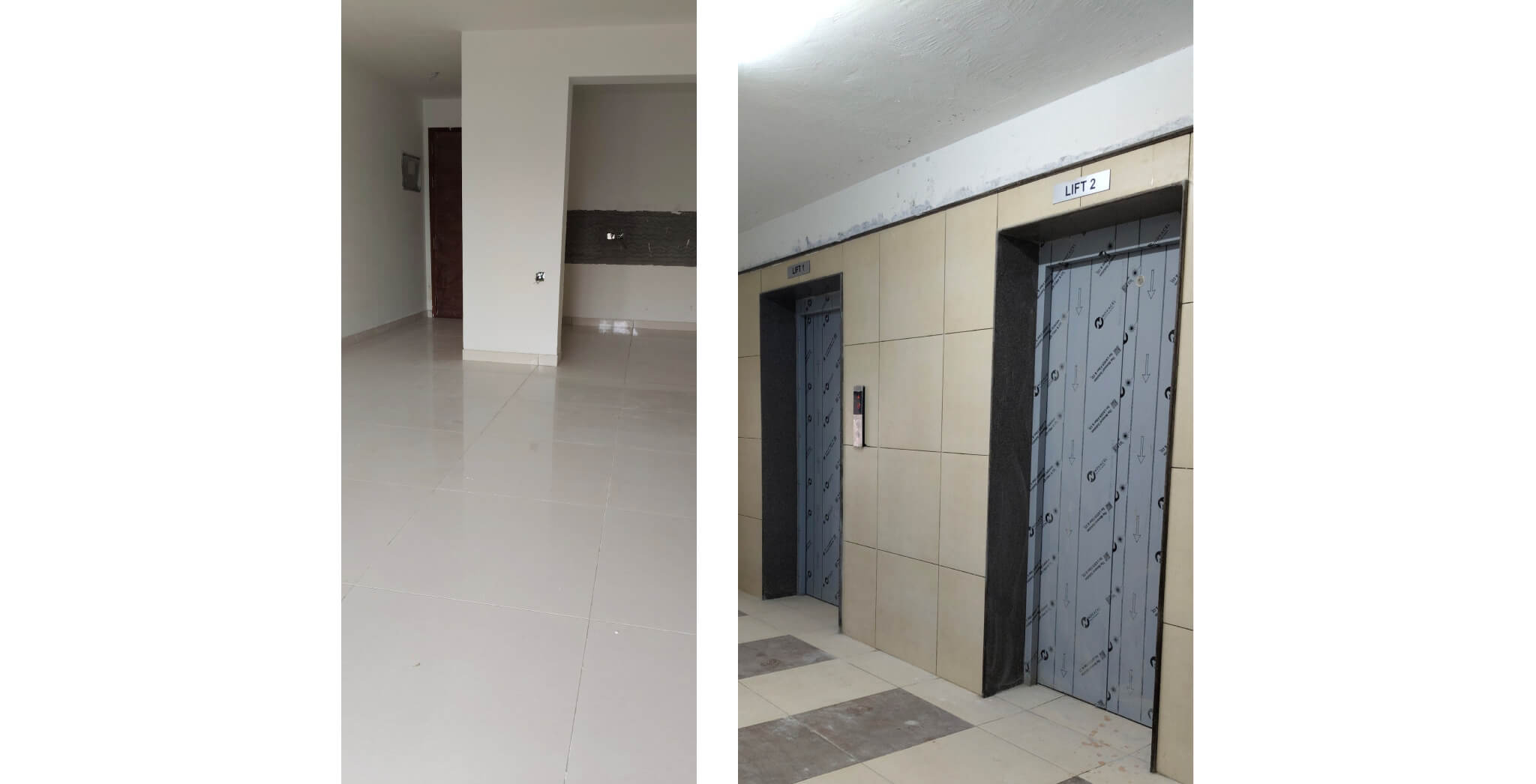 Dec 2025 - Brigade Orchards Fairmont Tower A and B Flooring completed,
Putty work in progress, Fixing of Doors and windows in progress, Lift installation completed Dec 2025 - Brigade Orchards Fairmont Tower A and B Flooring completed,
Putty work in progress, Fixing of Doors and windows in progress, Lift installation completed