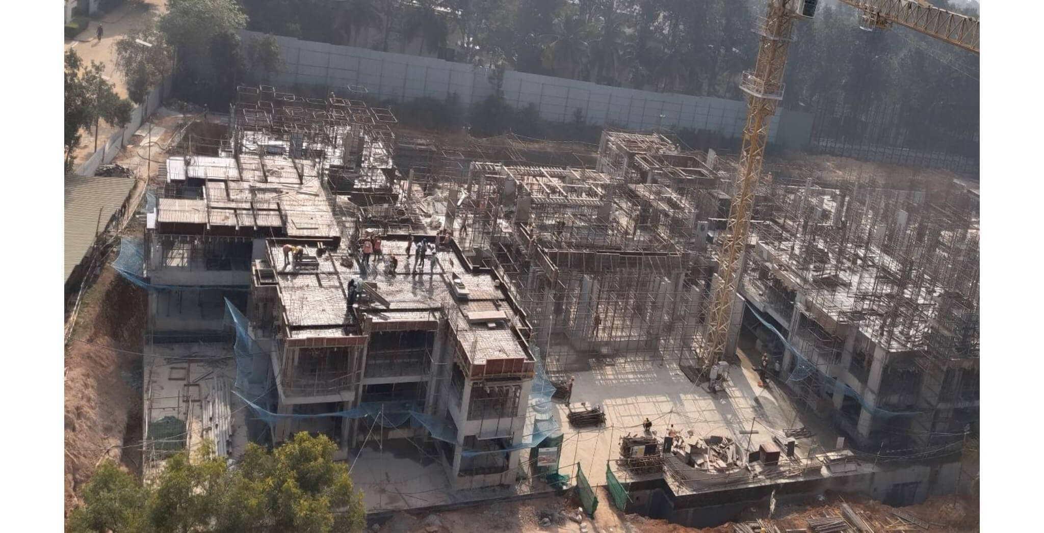 Dec 2025 - Brigade Orchards Ebony Tower A and B: Second Floor Slab in Progress