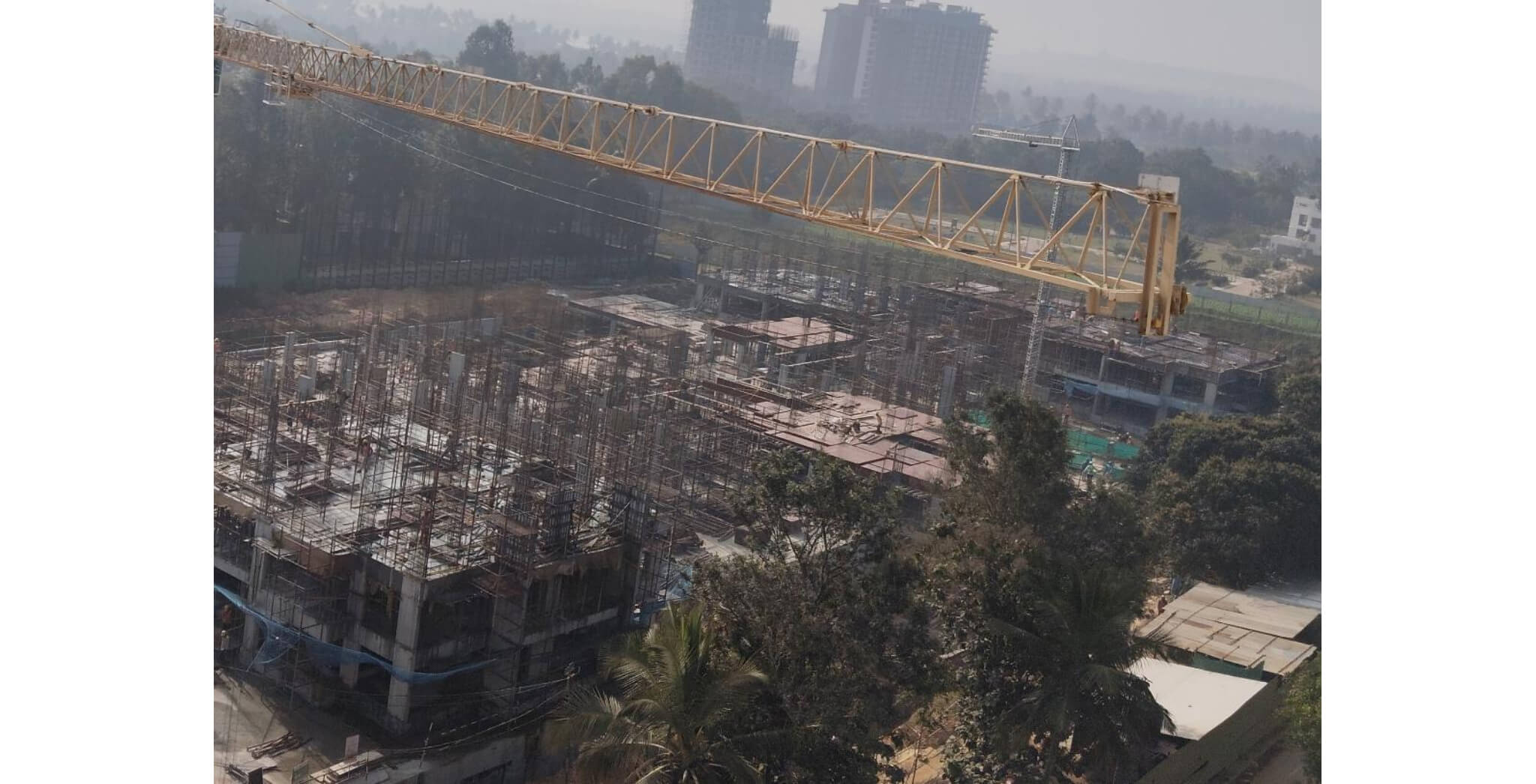 Dec 2025 - Brigade Orchards Ebony Tower C - Ground Floor Slab in Progress and Tower D - First Floor Slab in Progress