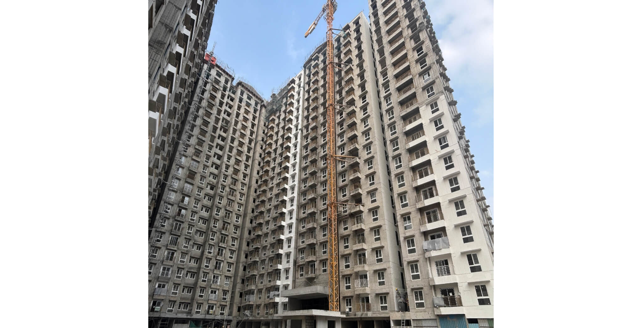  Wing C - Above terrace work - Service shaft, and waterproofing work in progress - Status Images 2