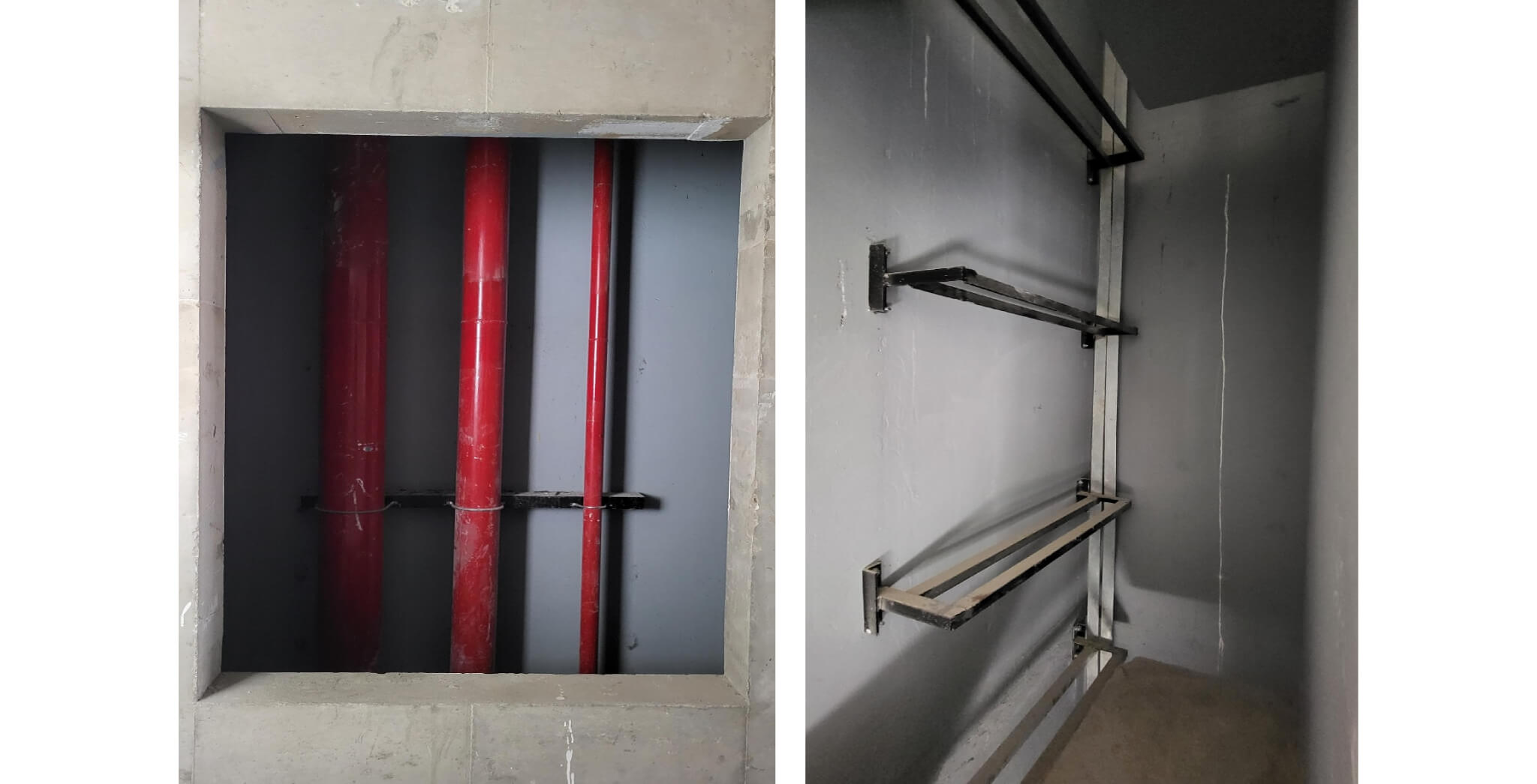  Fire and Plumbing shafts painting work in progress - Status Images 12