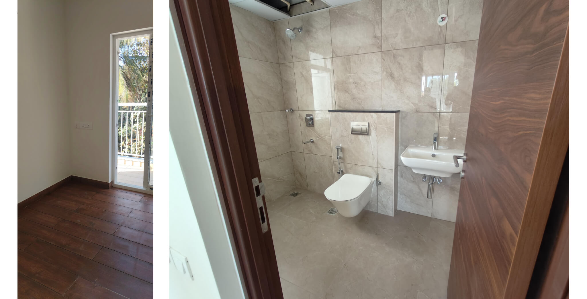 Jan 2026 - Brigade Orchards Fairmont Tower A and B: Fixing of Switch plates work in progress and CP Fittings work in progress