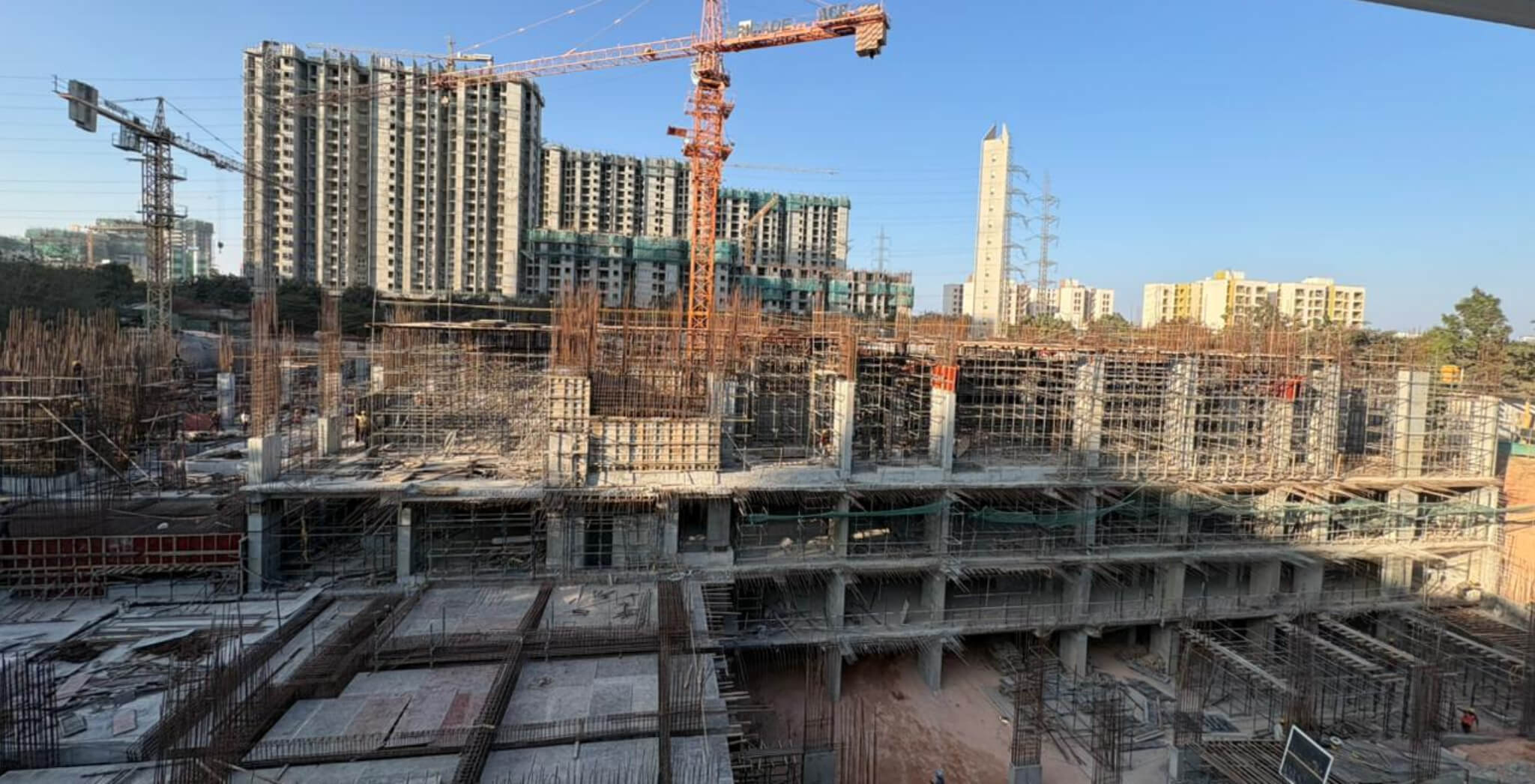  WING C - first floor slab shuttering in progress - Status Images 8