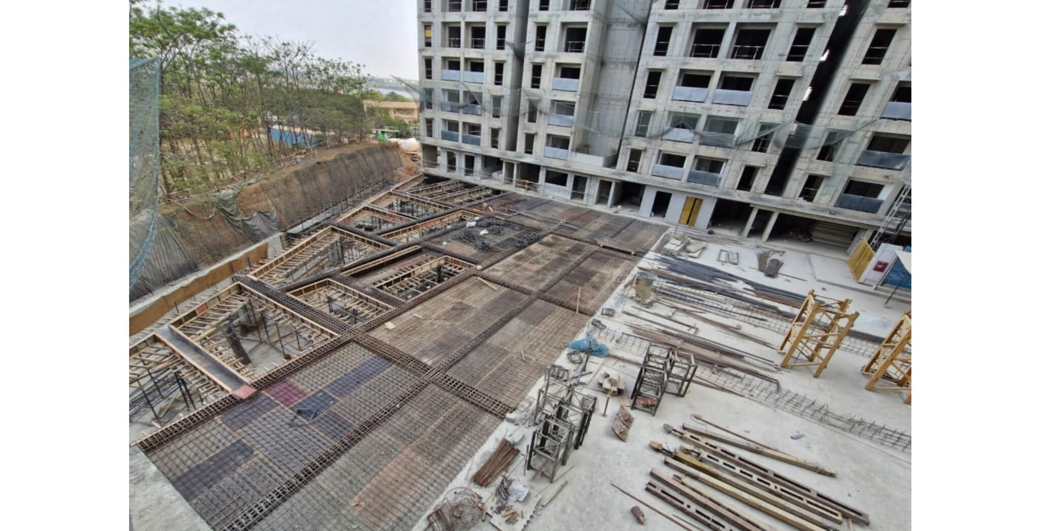  Non tower Area Ground floor slab shuttering WIP - Status Images 4
