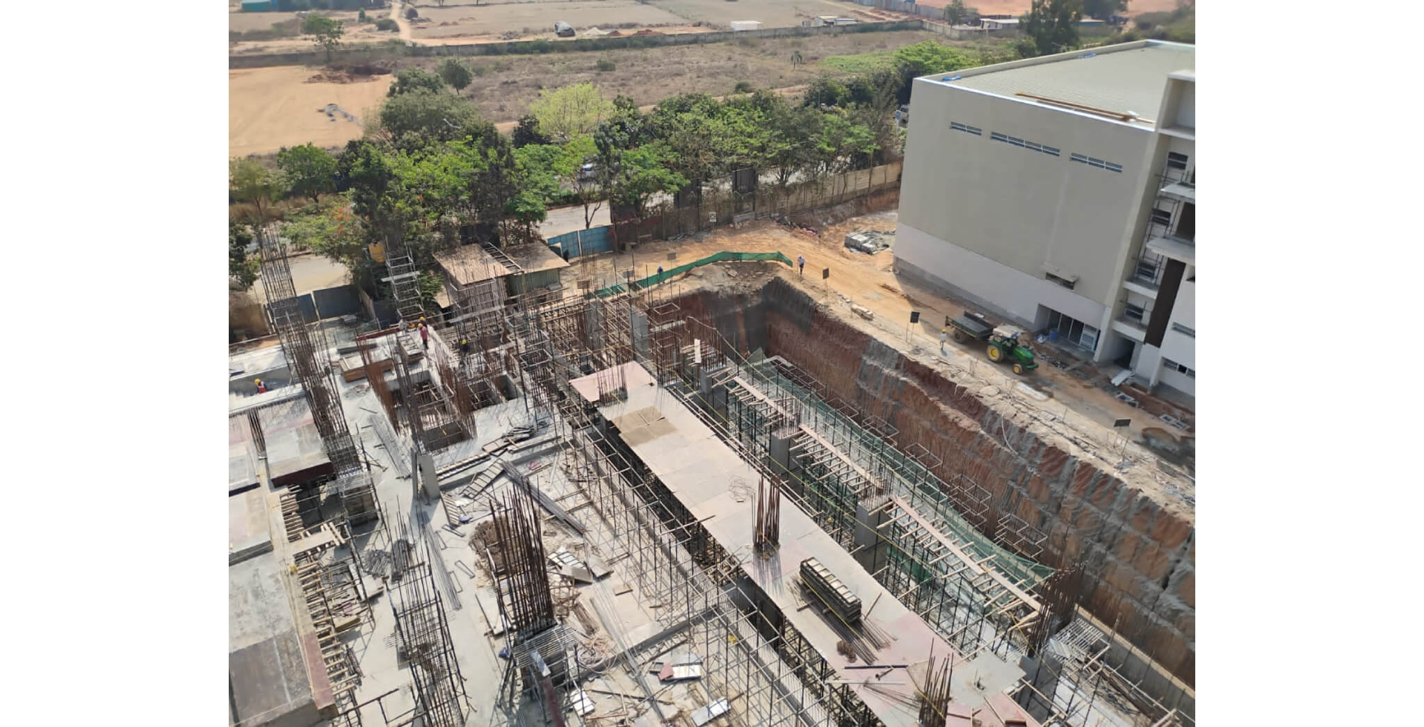  B block wing C - First floor slab shuttering work in progress. - Status Images 2