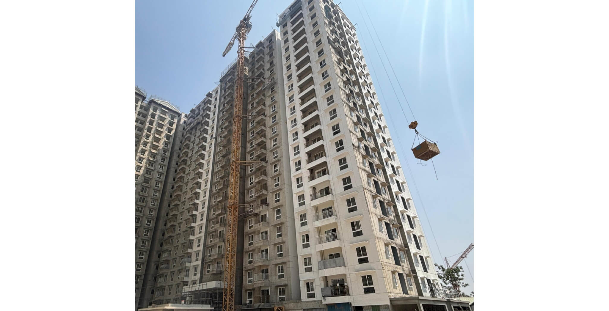  Wing C - Above terrace work - clay tile work in progress - Status Images 2