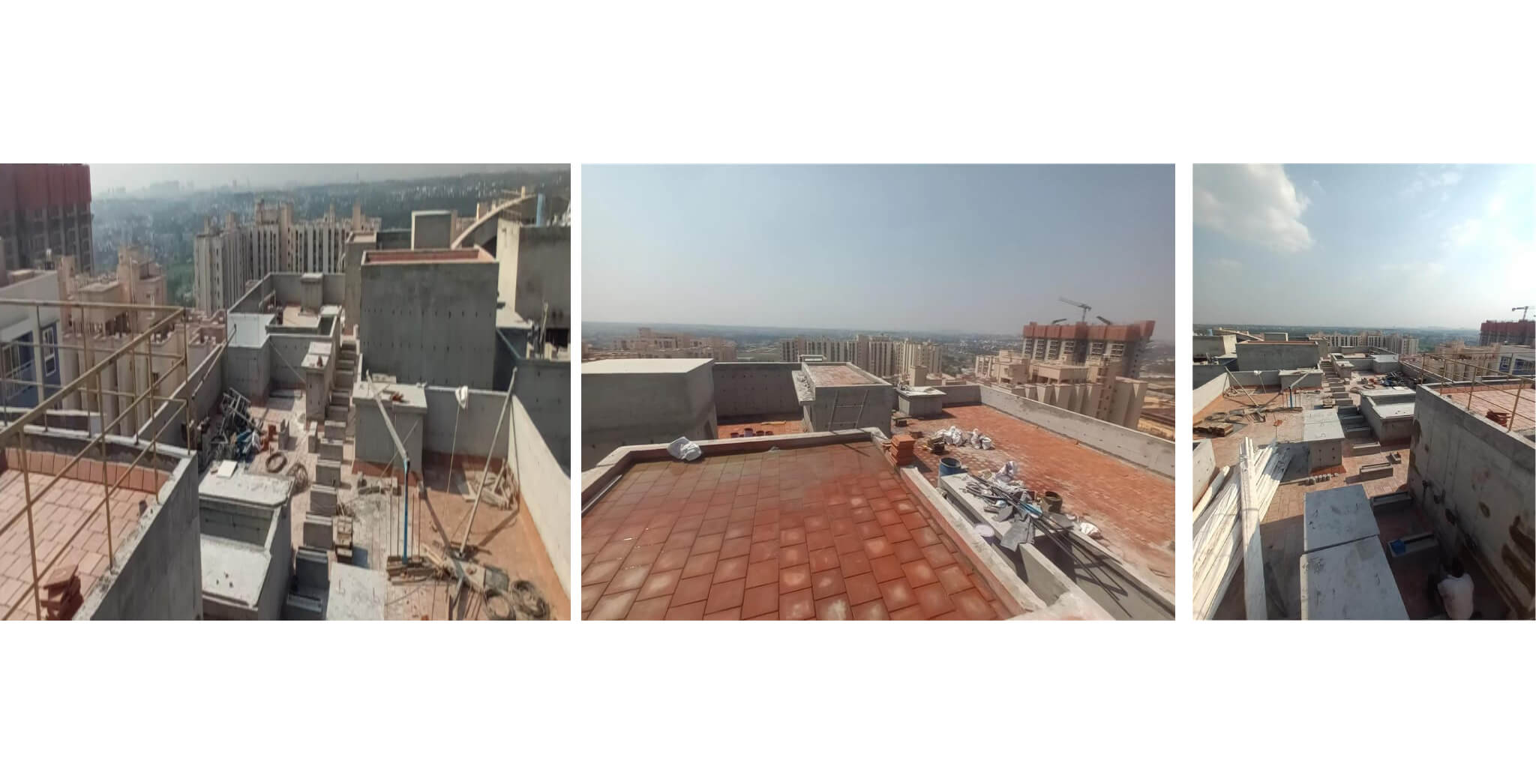  Terrace waterproofing Completed and Terrace Tiling WIP - Status Images 1