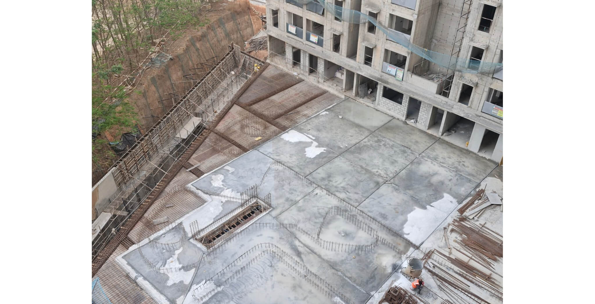  Non tower Area Ground floor slab shuttering WIP - Status Images 4