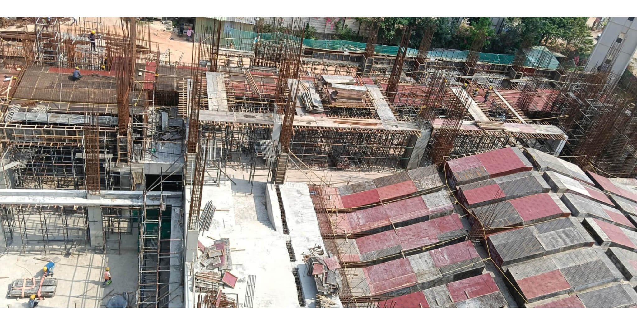  Tower A- First floor to second floor slab shuttering & reinforcement work in progress - Status Images 0