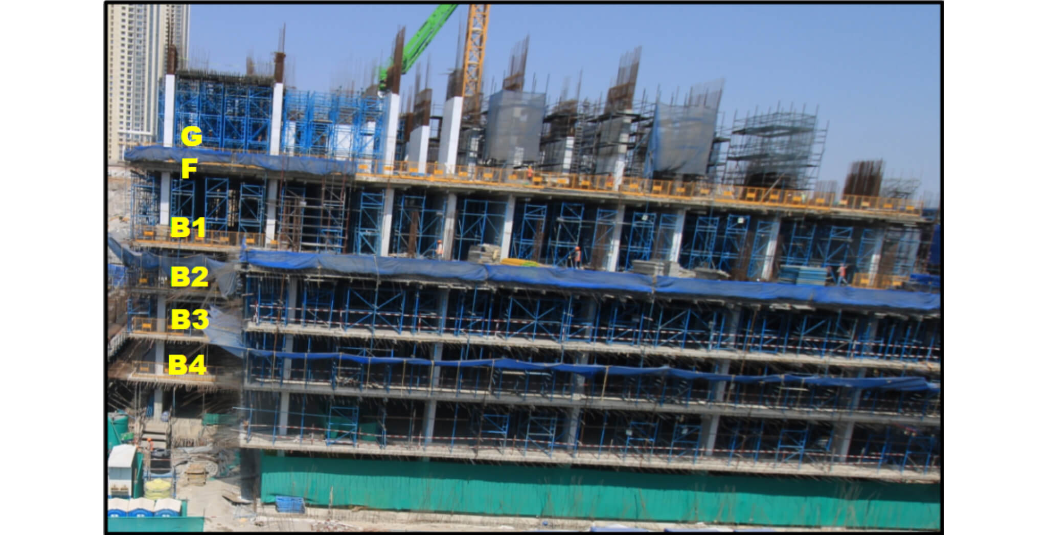 Tower B - Ground floor to first floor shear walls in progress - Mar 2026