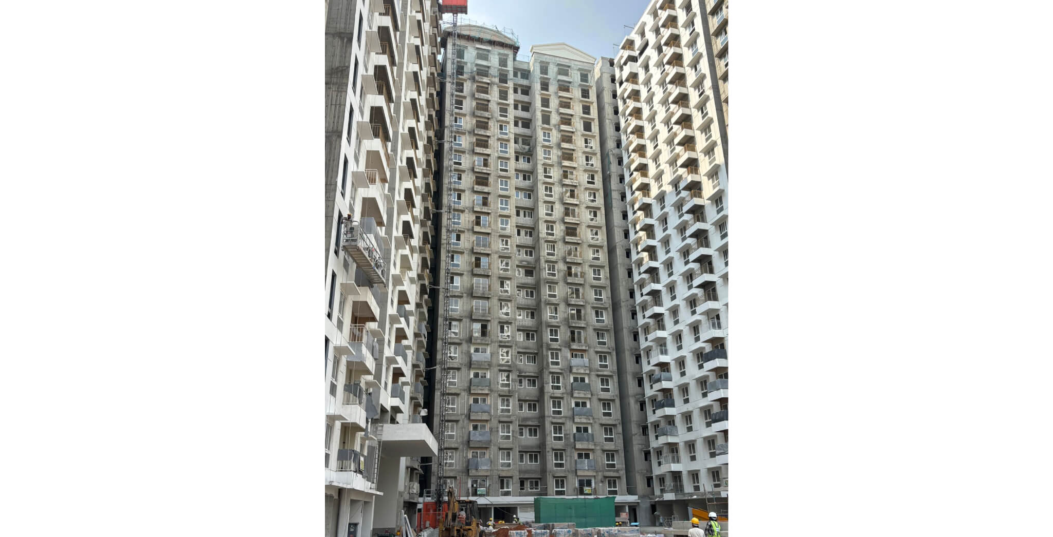  Wing B - Above terrace finishing work in progress - Status Images 16