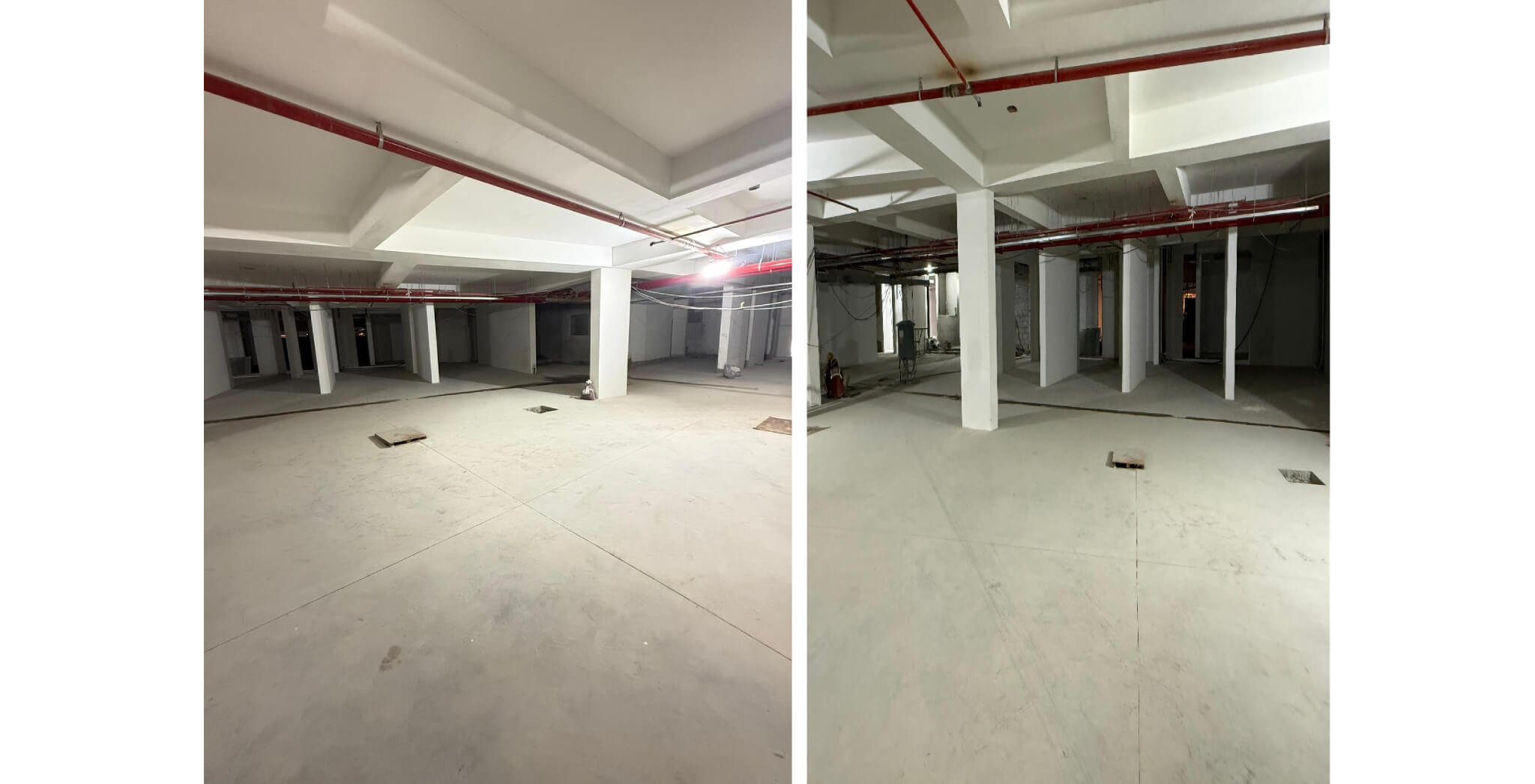  Basement - Flooring, Painting and Services work in progress - Status Images 23