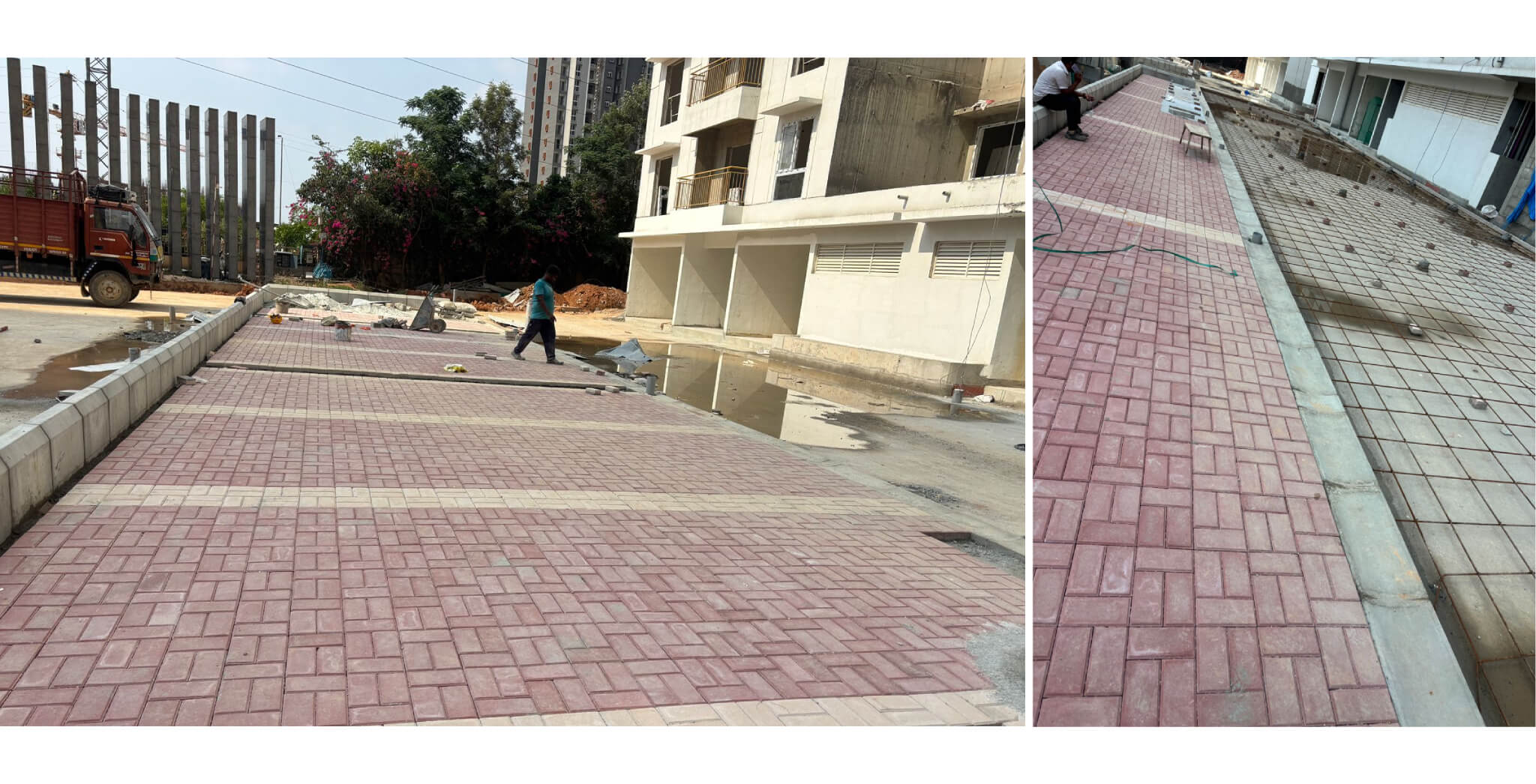  Podium hardscape and driveway work in progress - Status Images 25