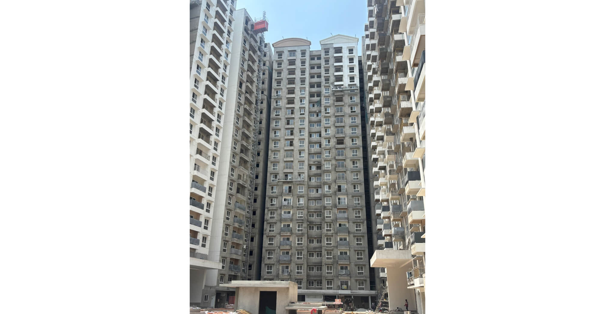  Wing B - Above terrace finishing work in progress - Status Images 1