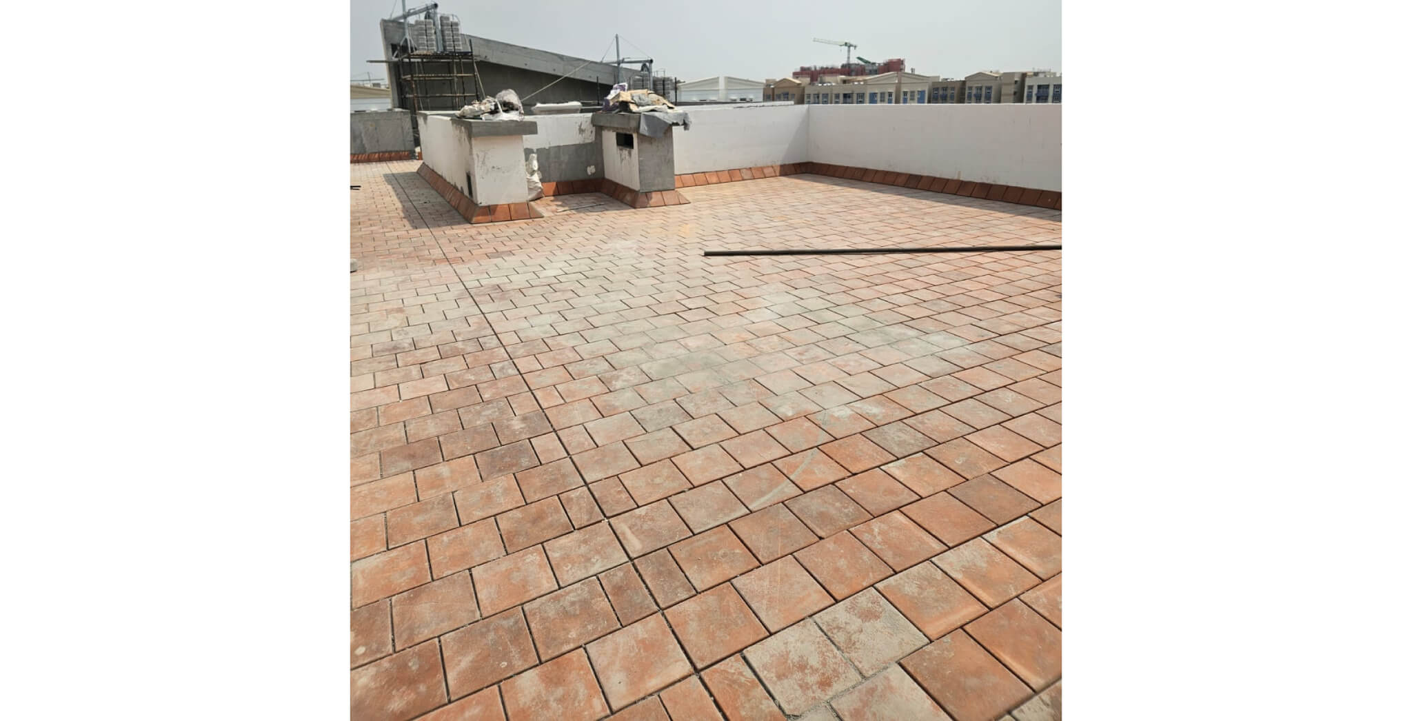  Terrace clay tile work in progress - Status Images 13