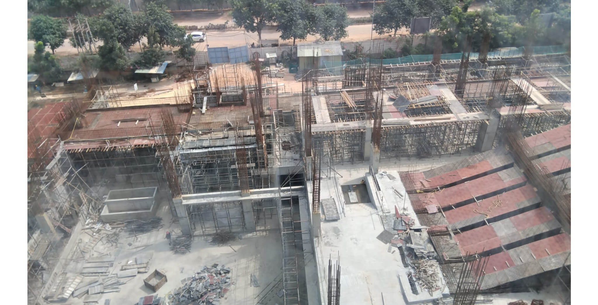  Tower A | Second floor slab reinforcement work in progress - Status Images 0