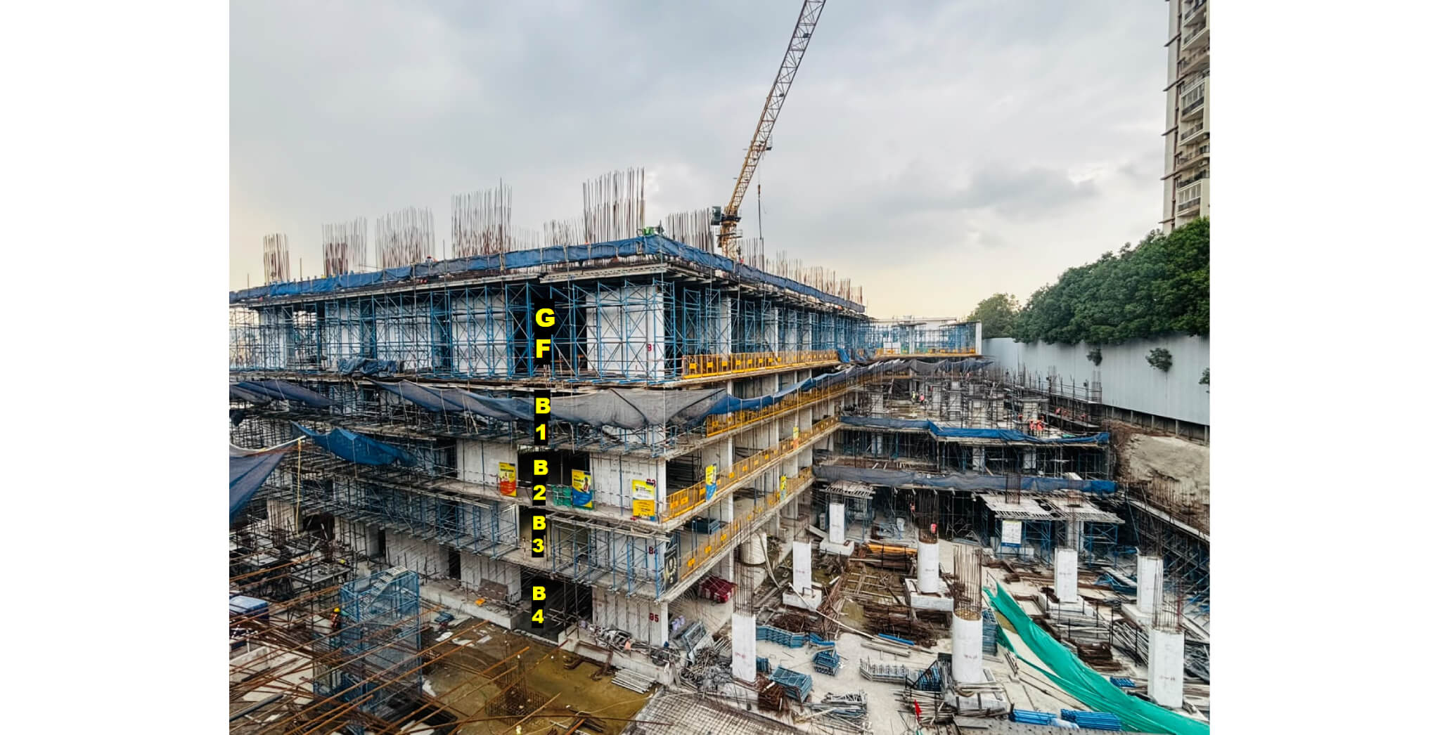 Tower A - Structure Ground floor works in progress - May 2026